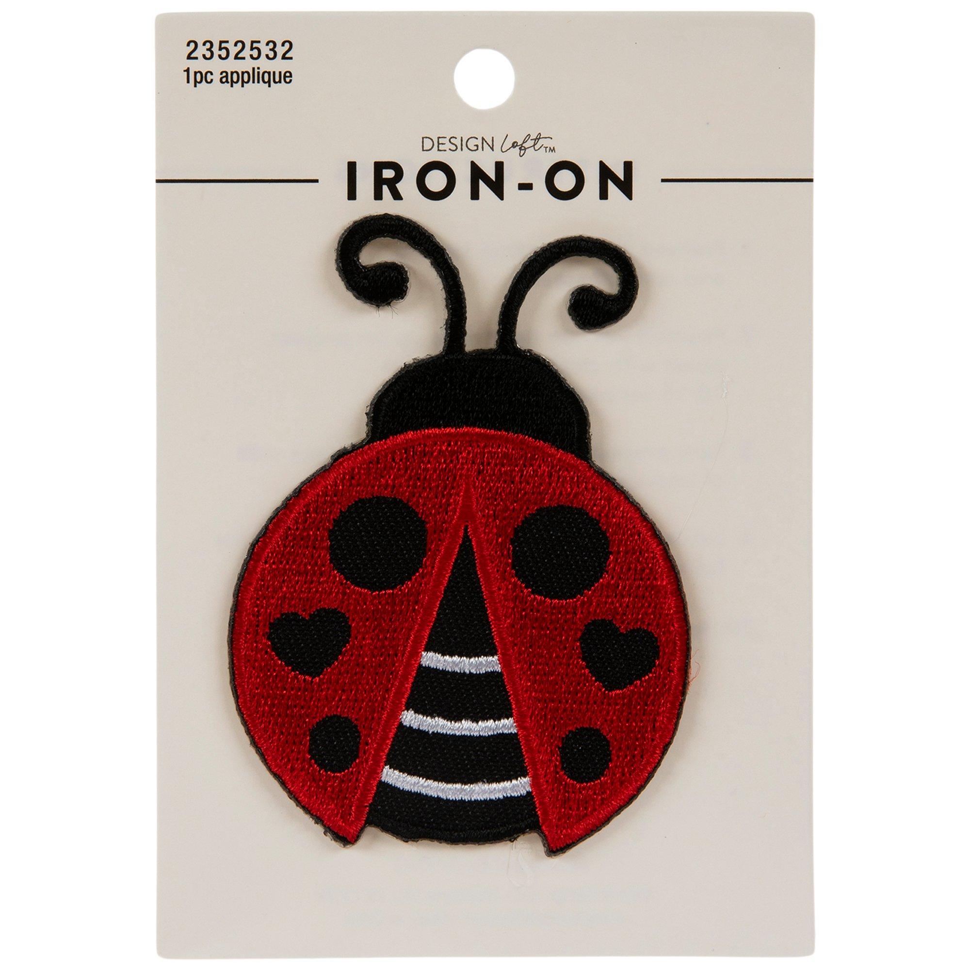 Honbay 10PCS Ladybug Iron on/Sew On Patches Small Insect Embroidered  Patches Appliques for Clothing Shoes Backpack Repairing and Decorations