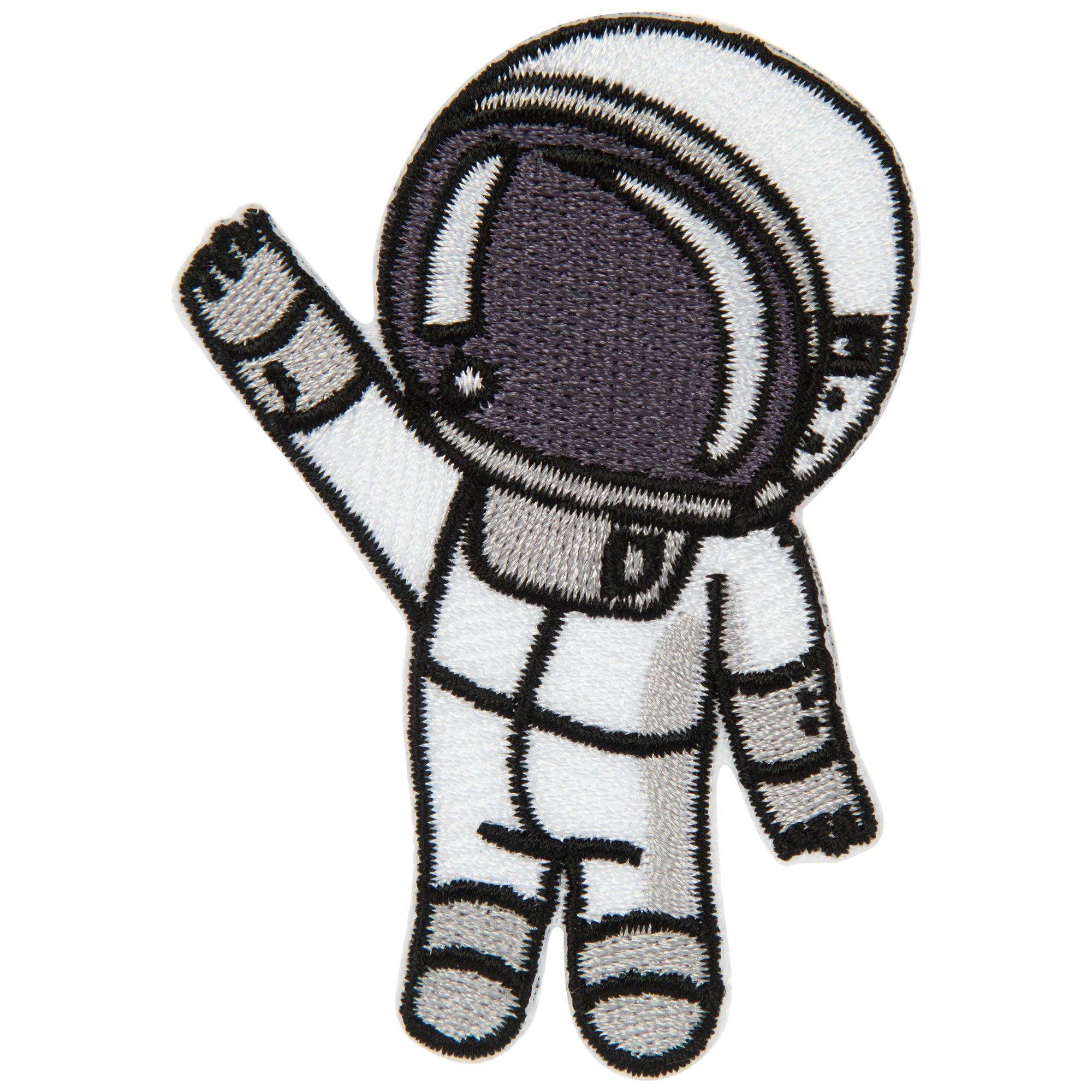 "Lost In Lonely Planet" Astronaut Embroidered Patch - Iron On Or Sew On, 2.5x3.5 Inches - View #6