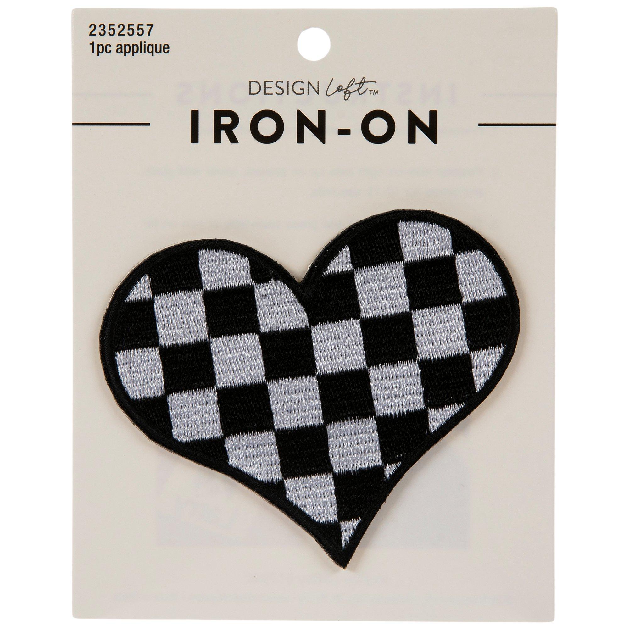 Heart Chenille Iron-On Patches, Hobby Lobby