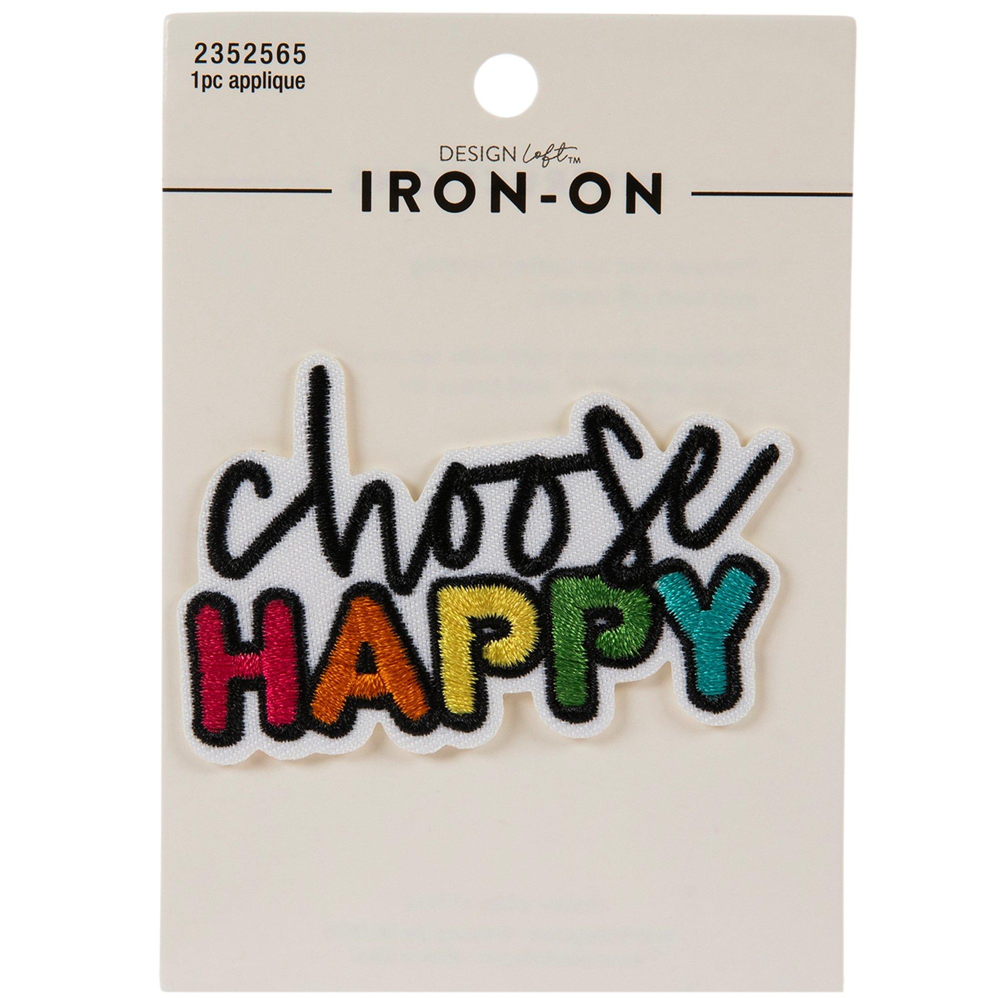 Choose Happy IronOn Patch Hobby Lobby 2352565