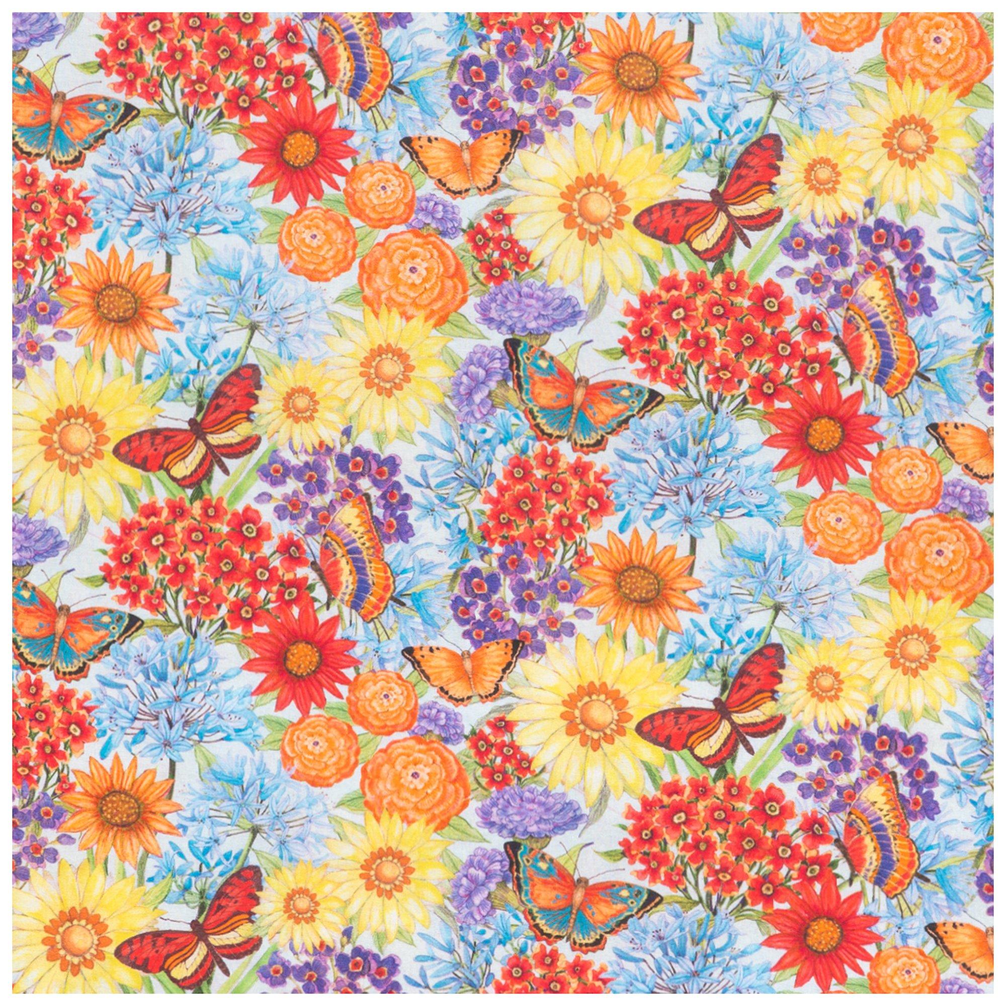 Butterfly Garden Cotton Calico Fabric Hobby Lobby 2355717