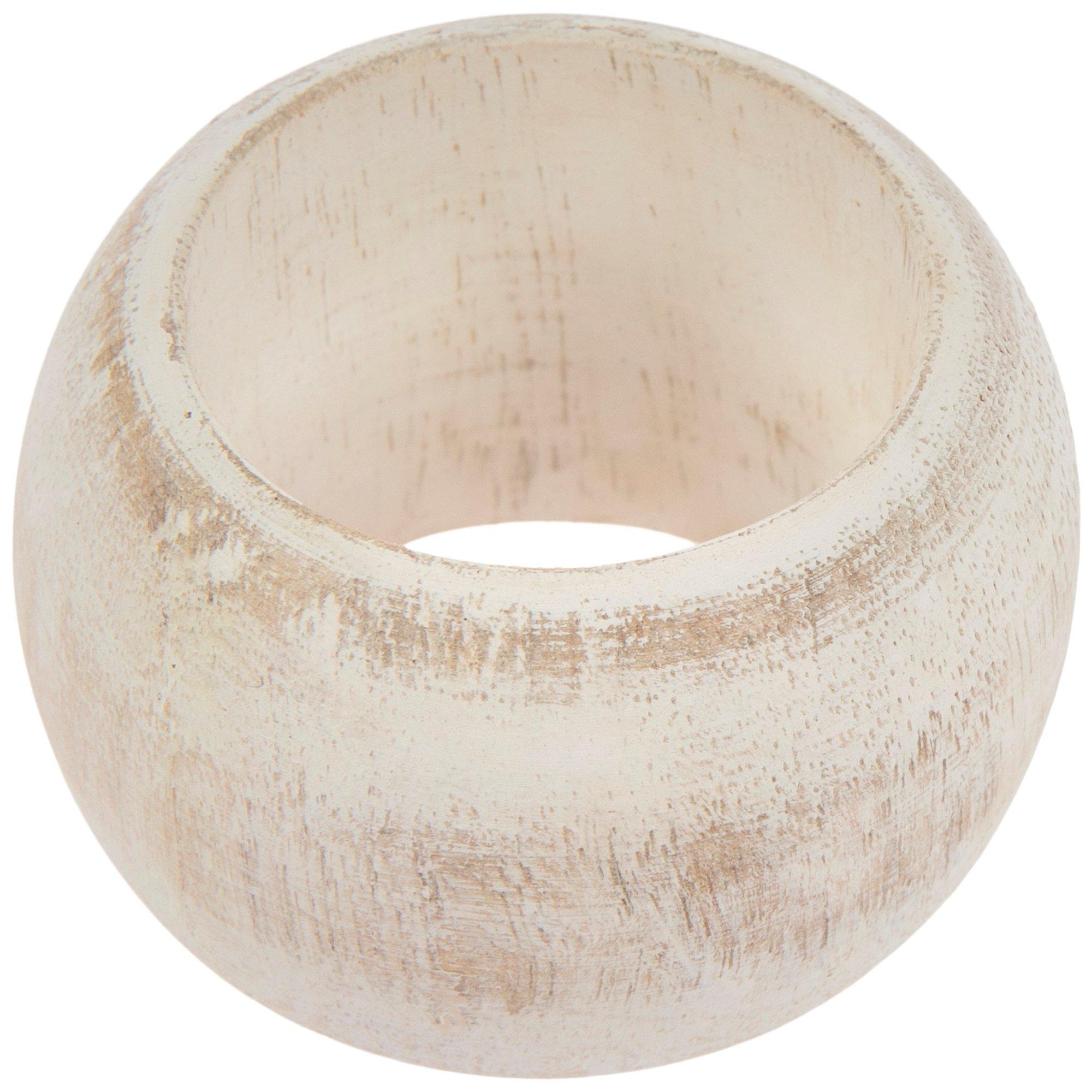 Distressed White Wood Napkin Ring Hobby Lobby 2356376