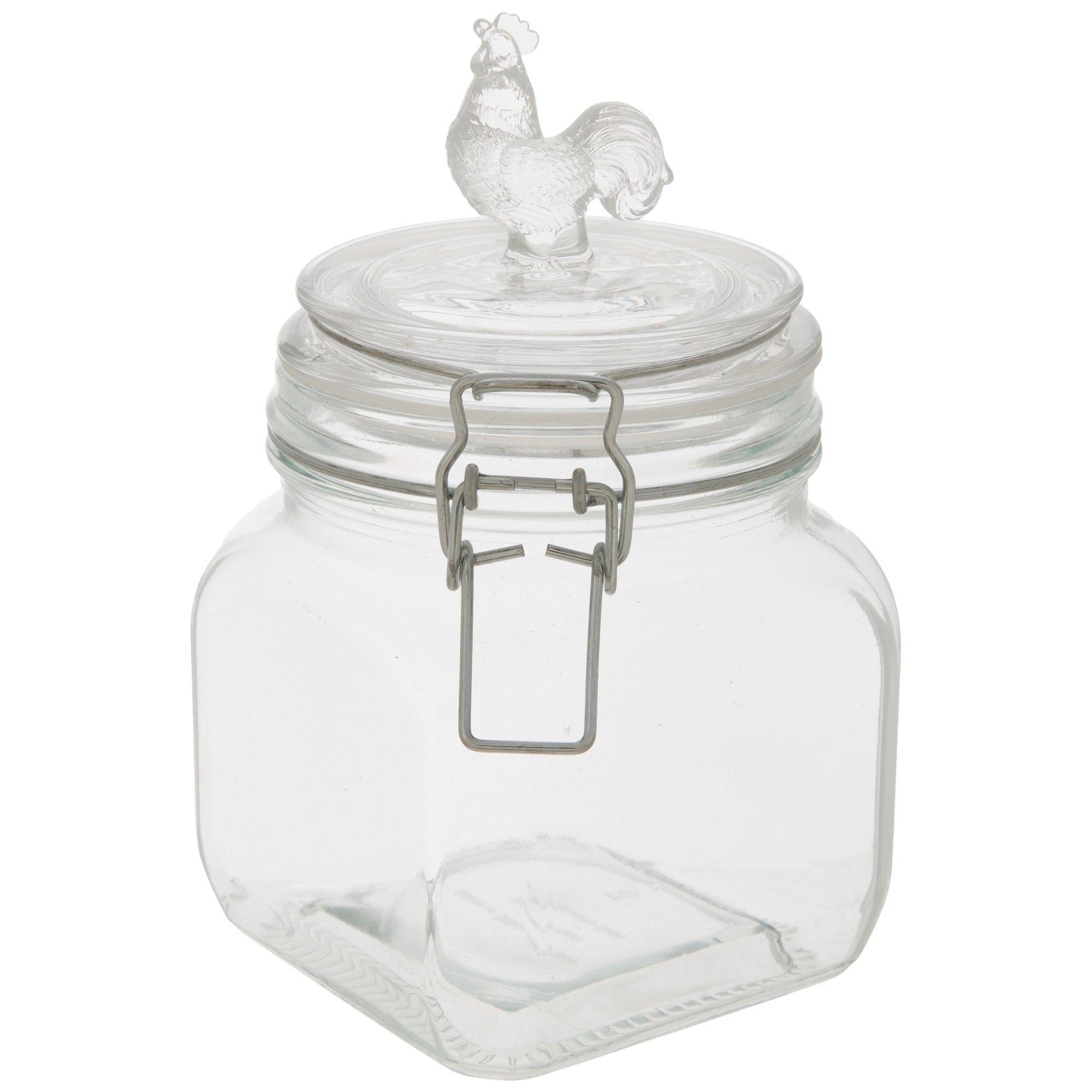 Glass Storage Jar With Rooster Lid Hobby Lobby 2358489