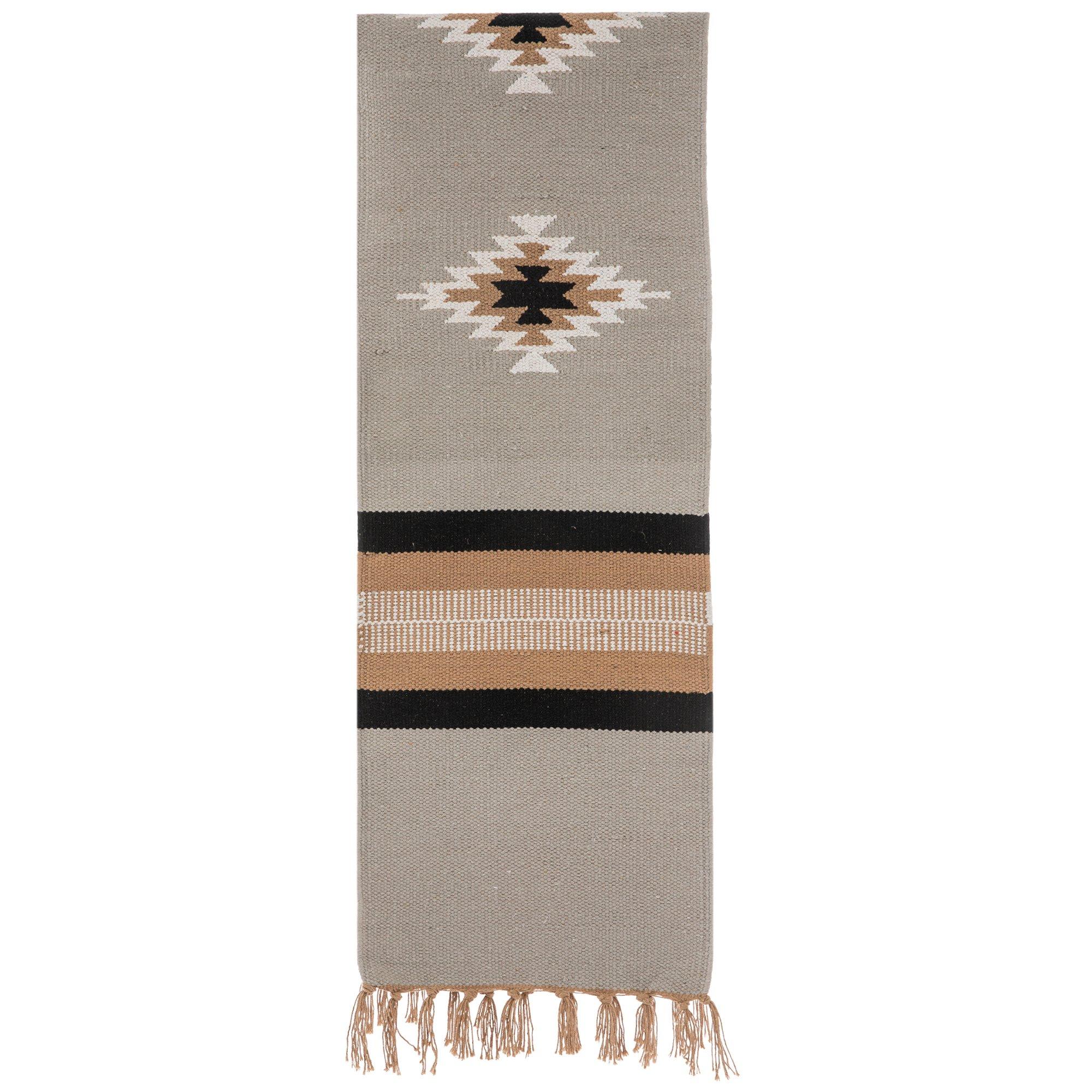 Southwestern Table Runner With Fringe