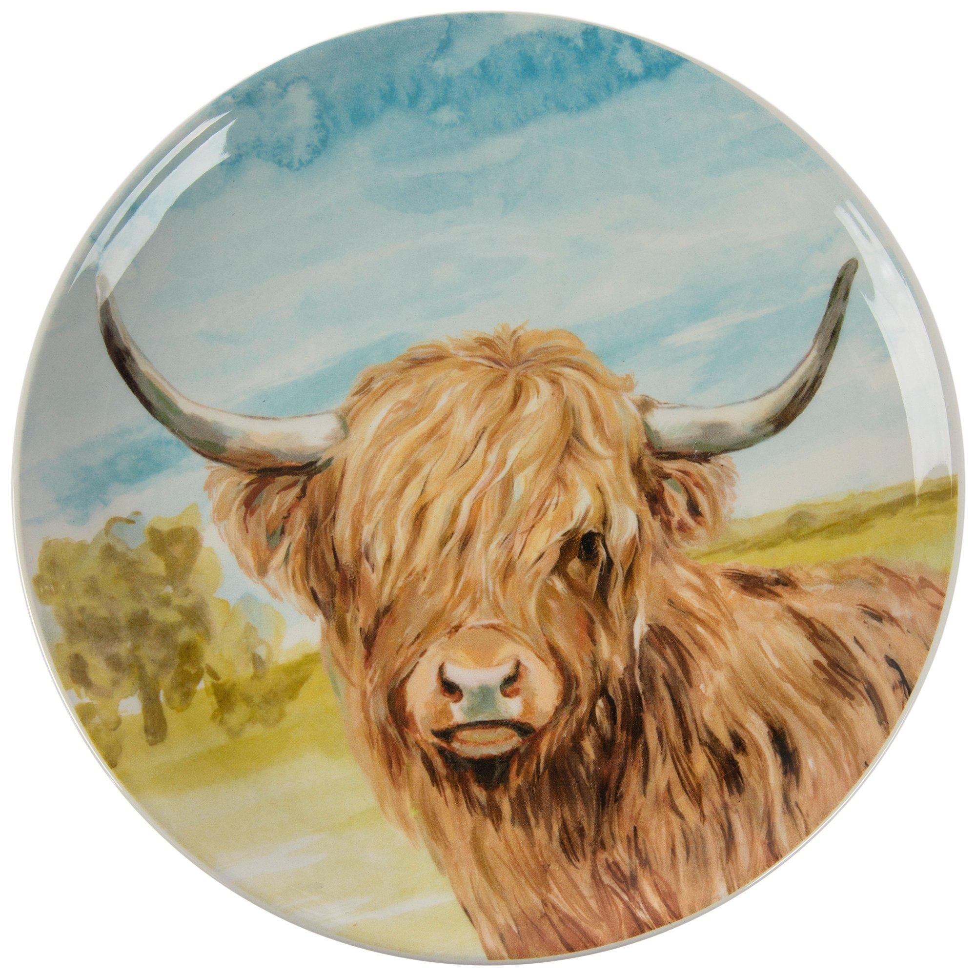 Highland Cow Landscape Salad Plate | Hobby Lobby | 2360022