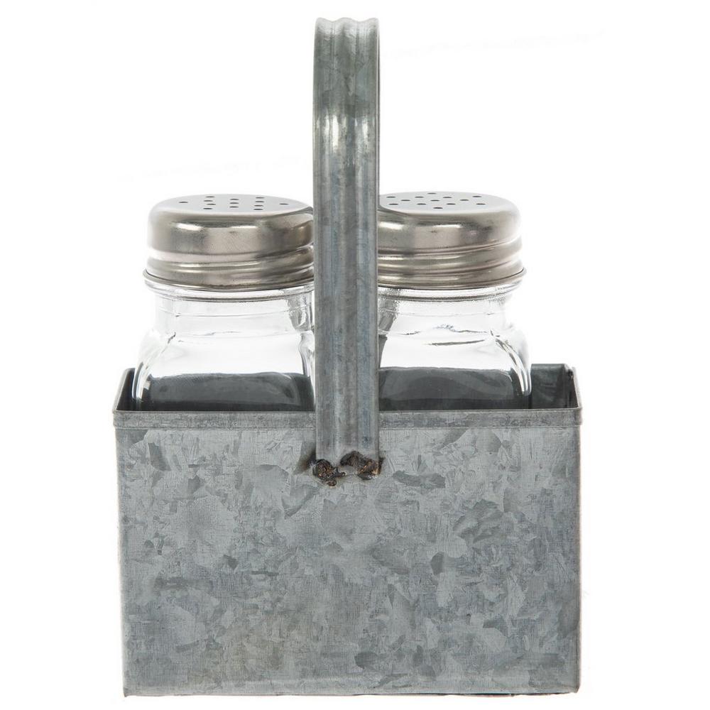Salt Pepper Shaker Metal Caddy