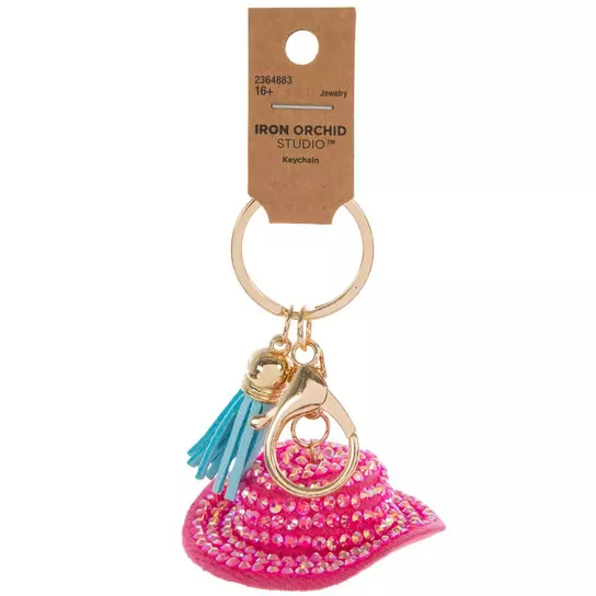 Cowgirl Hat Rhinestone Keychain Cowgirl Hat Rhinestone Keychain