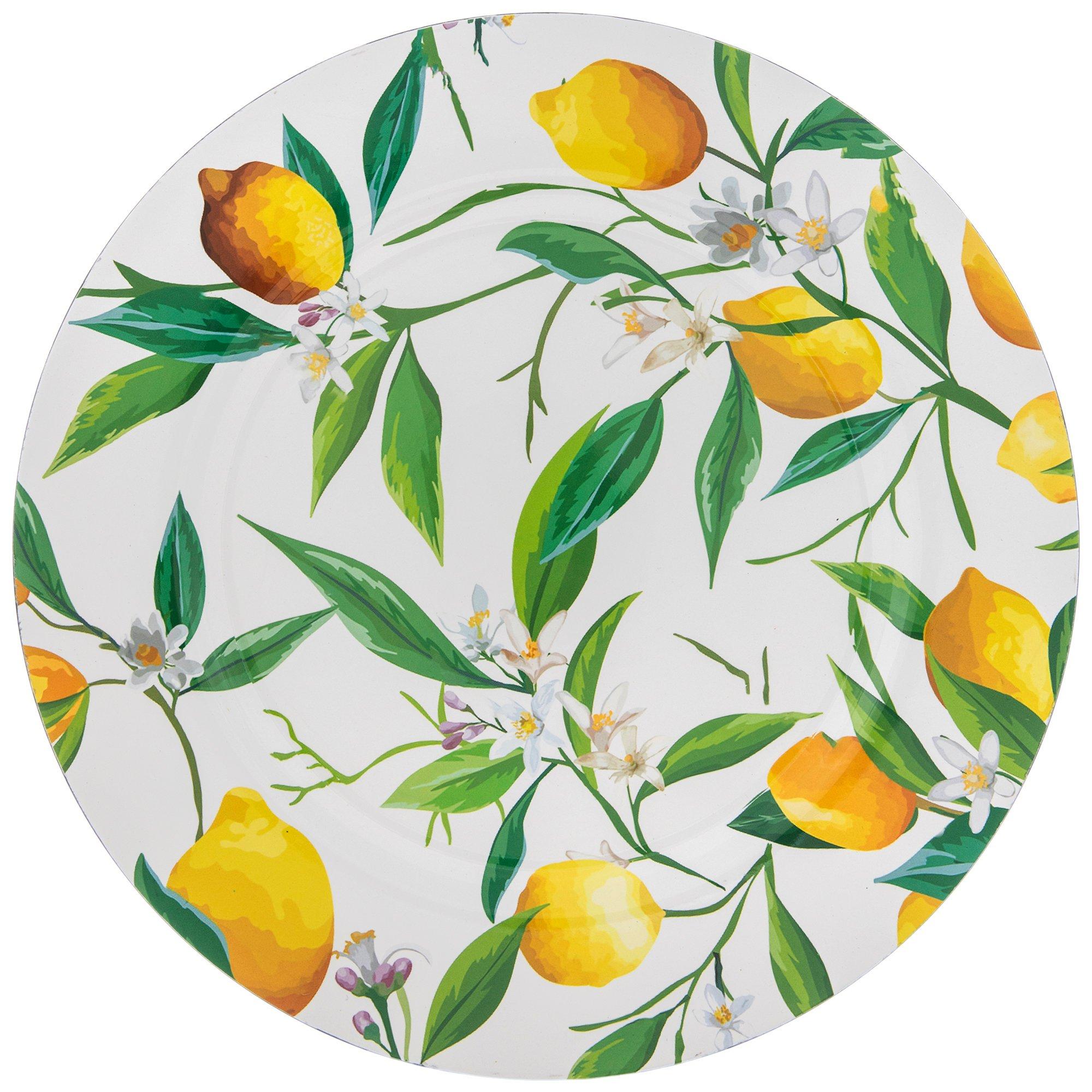 Lemon Printed Charger Plate | Hobby Lobby | 2365310