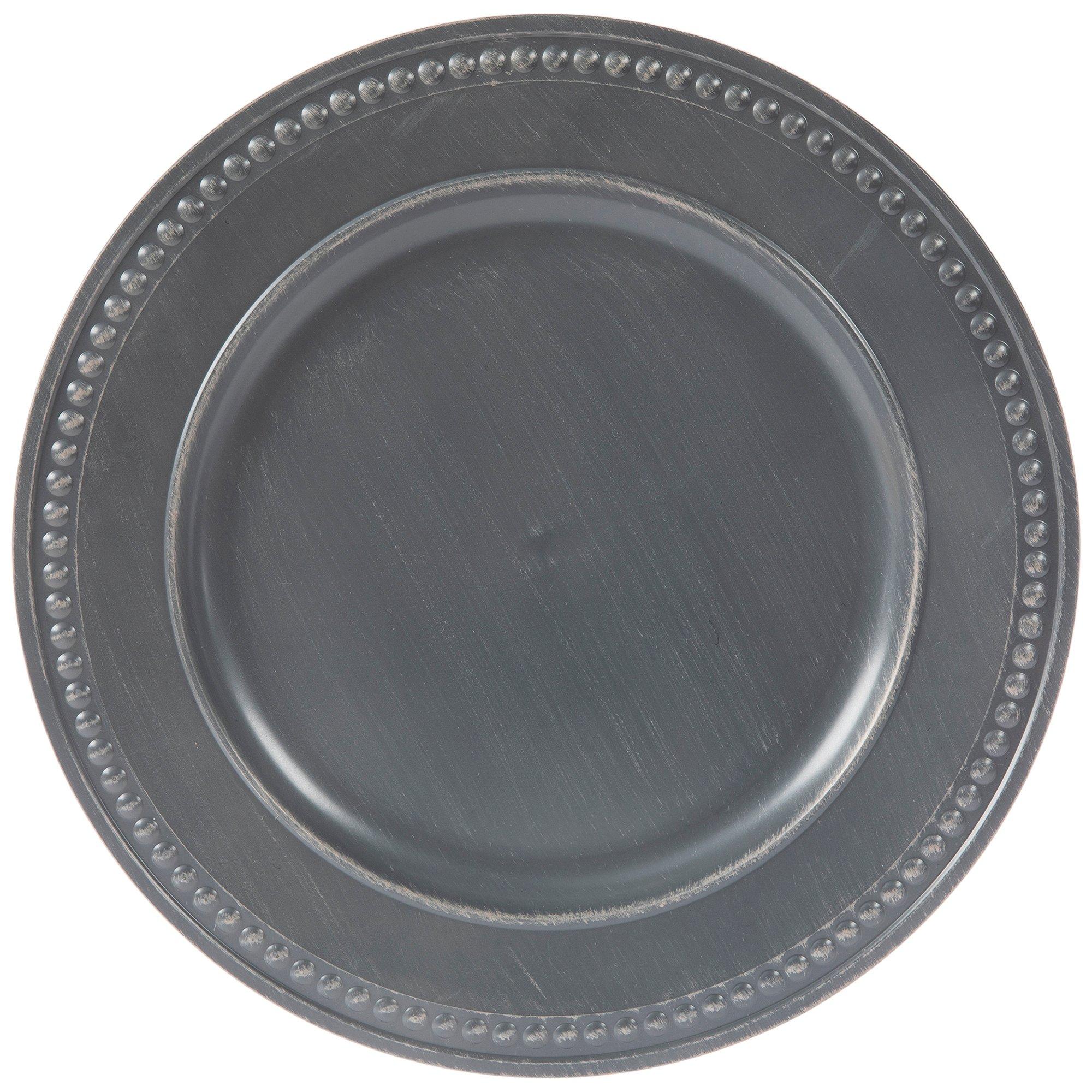 Paloma Gray Charger Plate | Hobby Lobby | 2365369