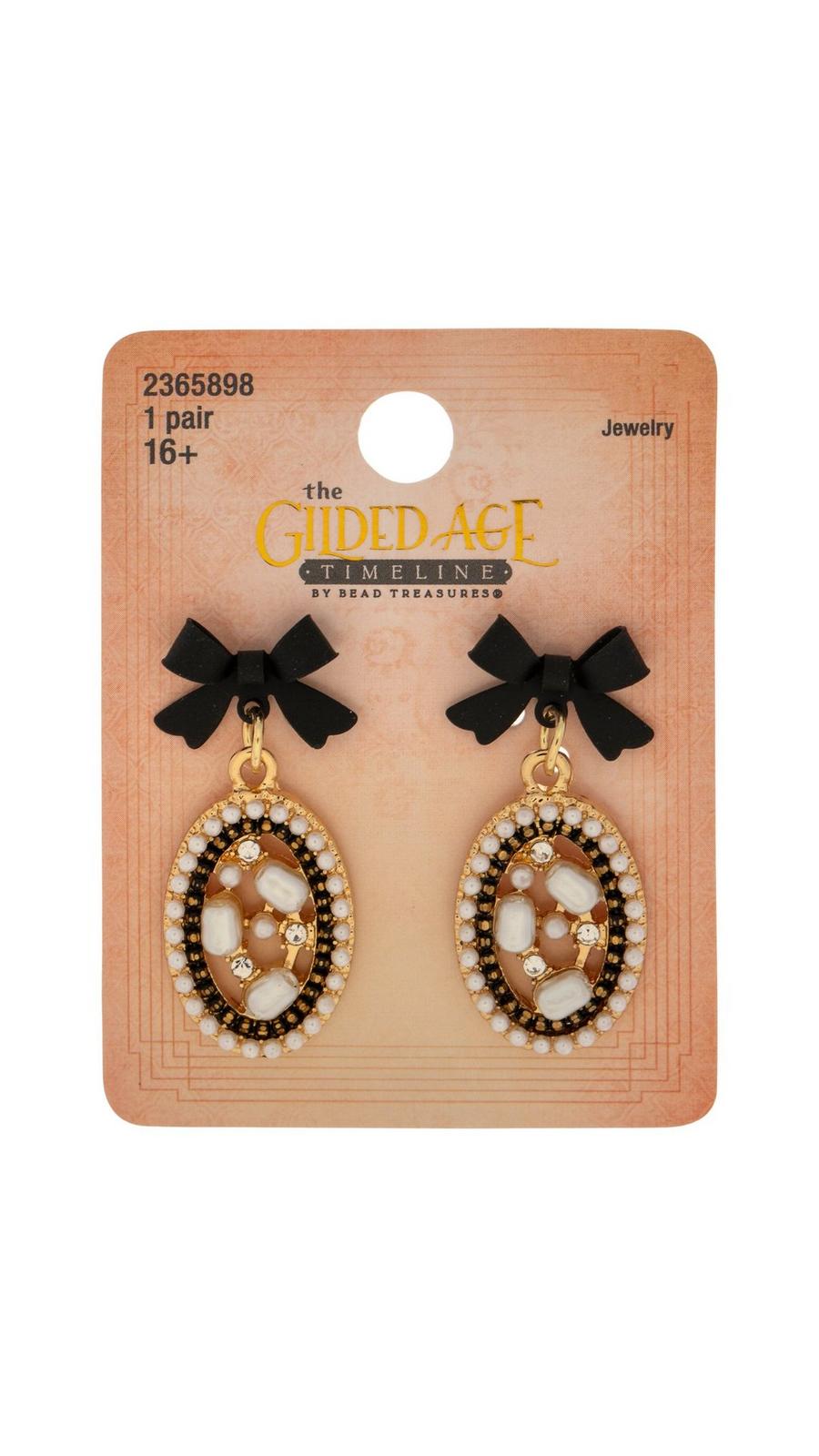 [LLOYD] 14K☆Ribbon Drop Pearl Earrings Amazon.com: 18k Gold Plated Bow Earrings with Pearl Drop and