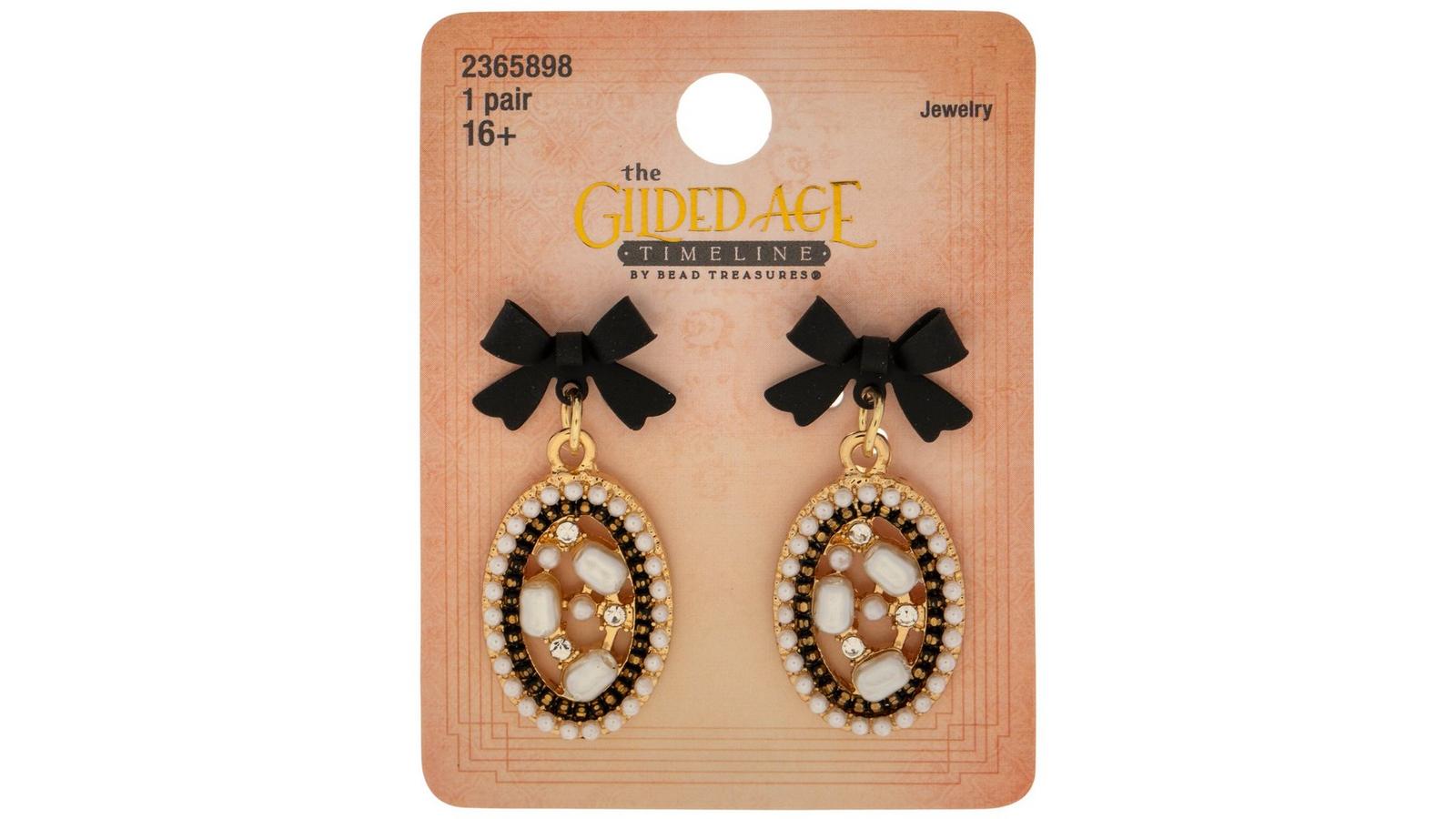 ピアス Ribbon Dropped Pearl Earrings #9118 Ribbon Dropped Pearl Earrings #9118 - Gold by Numbering