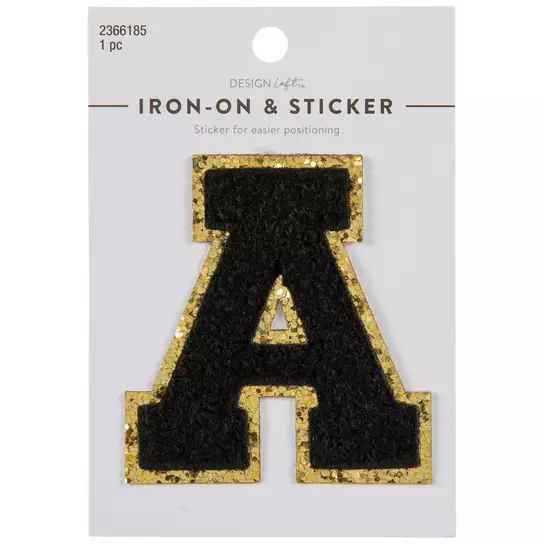 Letter Iron-On Patch - 1 1/2, Hobby Lobby, 215681 in 2023