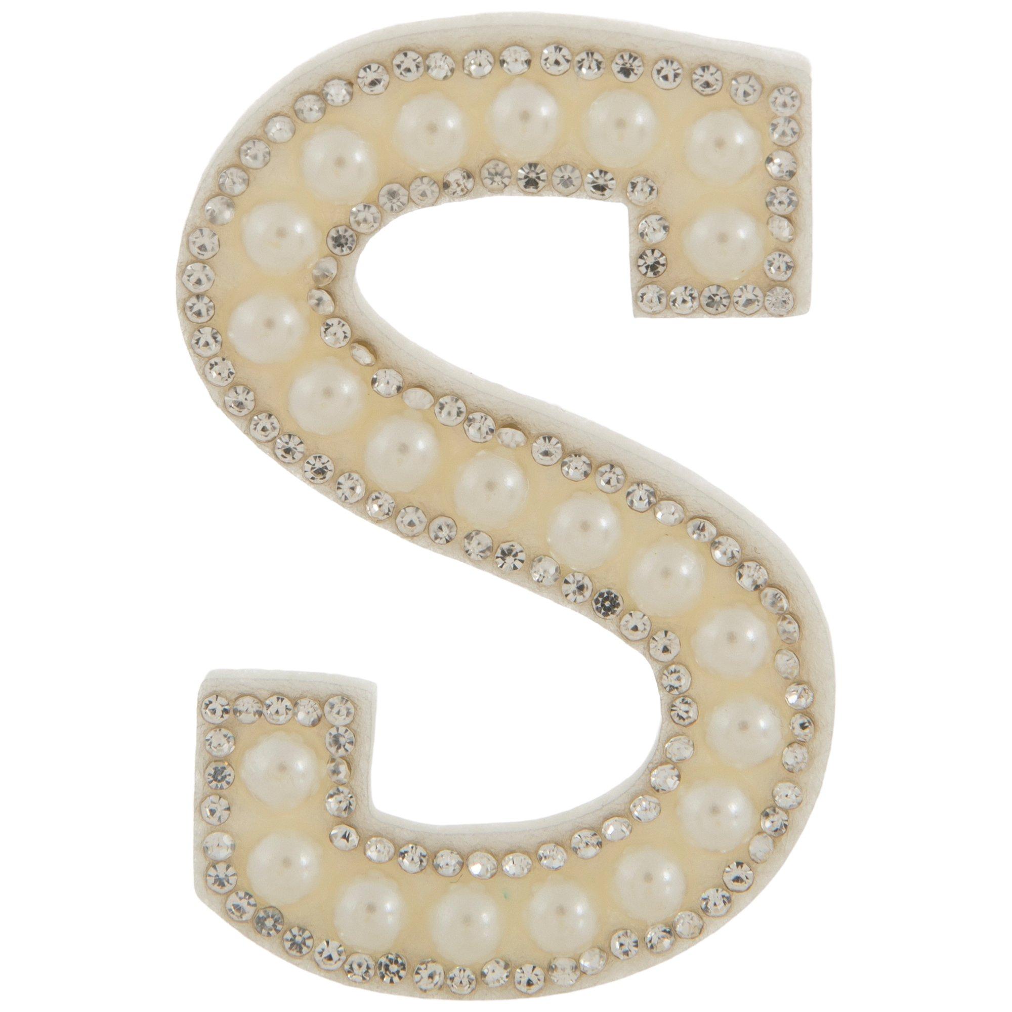 Pearl Letter Iron-On & Sticker Patch