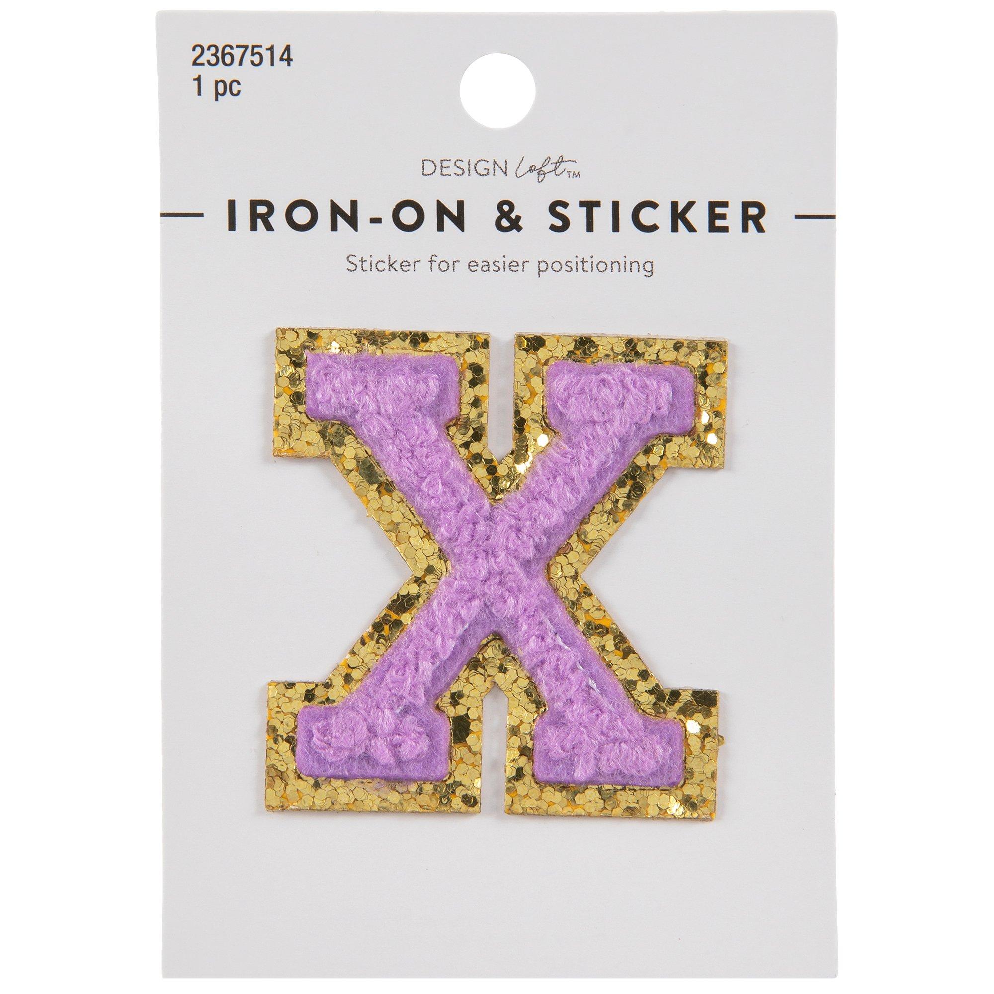 Mini Letter IronOn & Sticker Patch Hobby Lobby 2367514