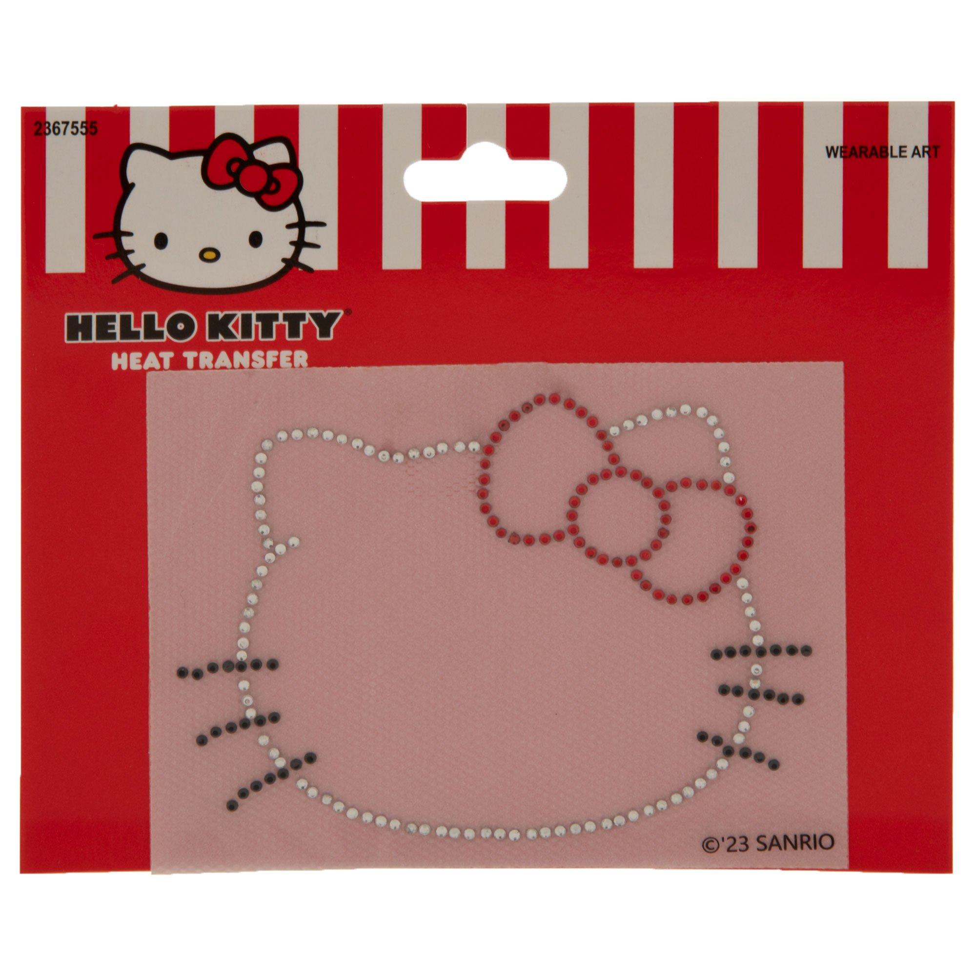 6 HELLO KITTY 2” Mini Embroidered iron Patch, 3 1/2 Patch, 5 1/2  Transfer, Pin