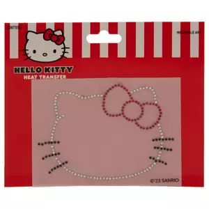 in Pink - Hello Kitty Artwork Embroidered Iron on Patches, 6 x 7 Applique Patch