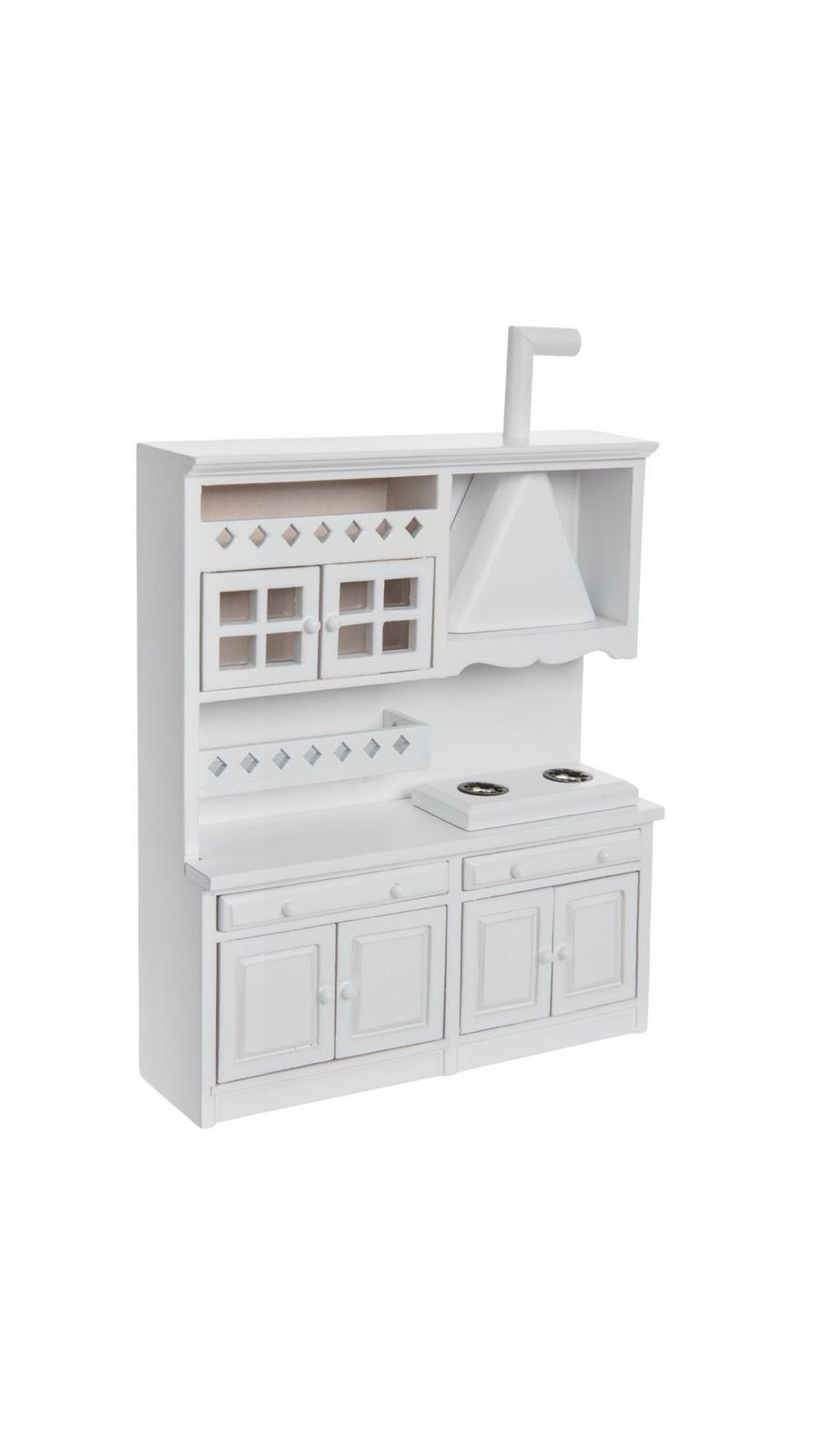 Melody Jane 1:12 Scale Mahogany Hall Table & Mirror - Dollhouse Miniature Furniture