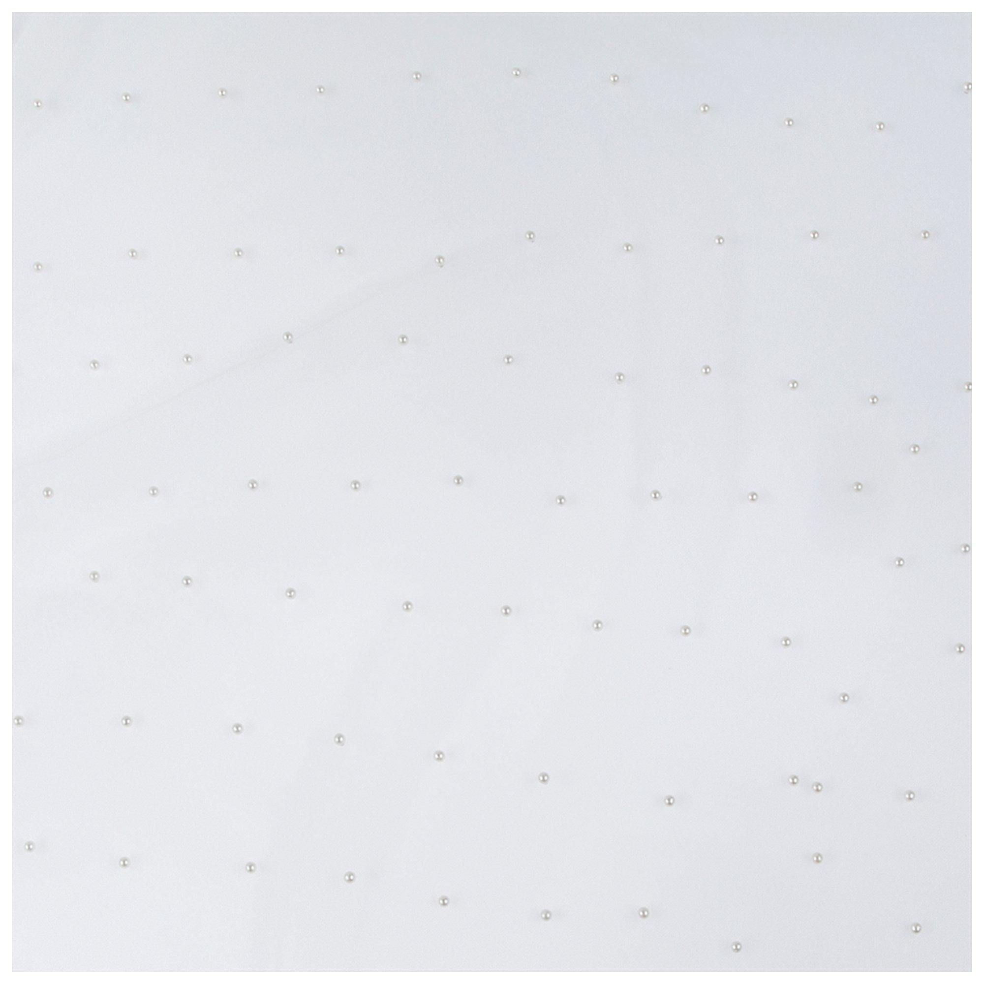 Plastic Pearls On White Mesh Fabric Hobby Lobby 2369148