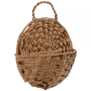 Brown Woven Wall Basket