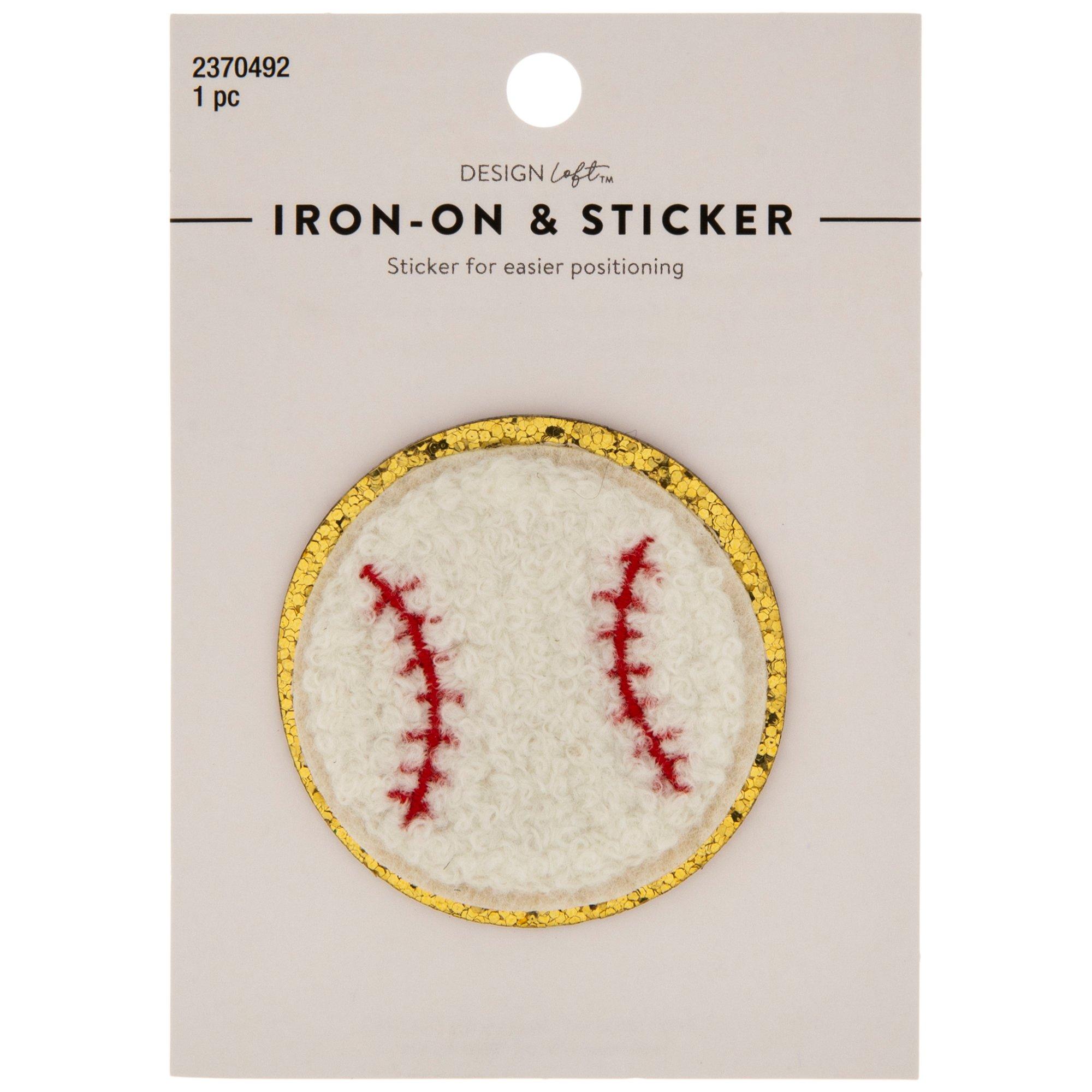Baseball IronOn & Sticker Patch Hobby Lobby 2370492