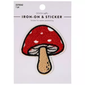 Polka Dot Mushroom Iron-On & Sticker Patch
