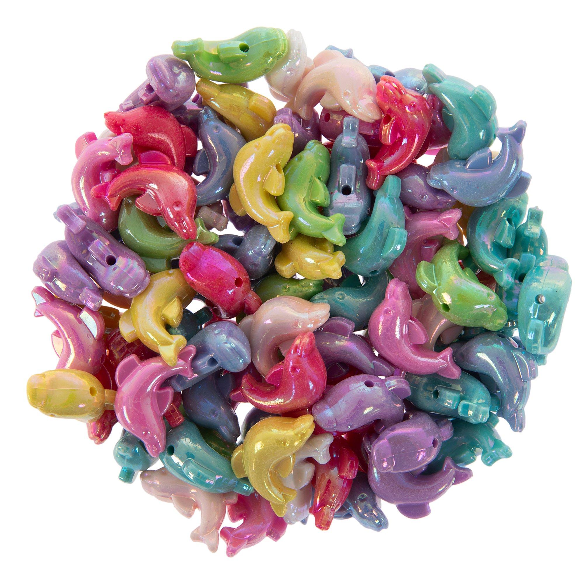 Dolphin Acrylic AB Beads | Hobby Lobby | 2371623