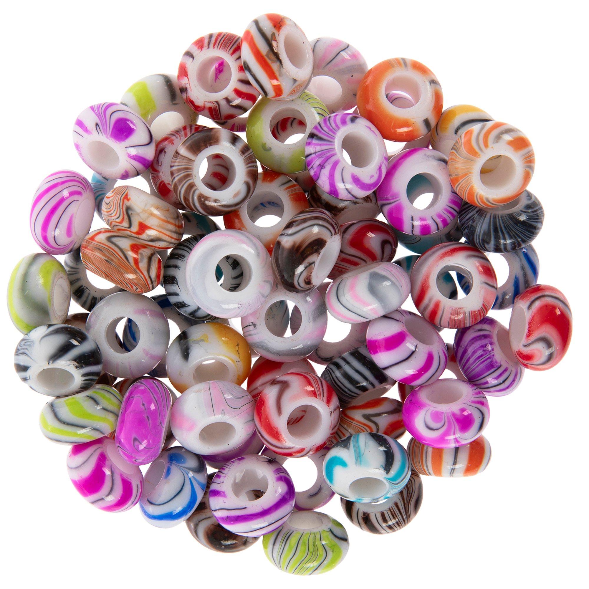 Striped Acrylic Beads | Hobby Lobby | 2373801