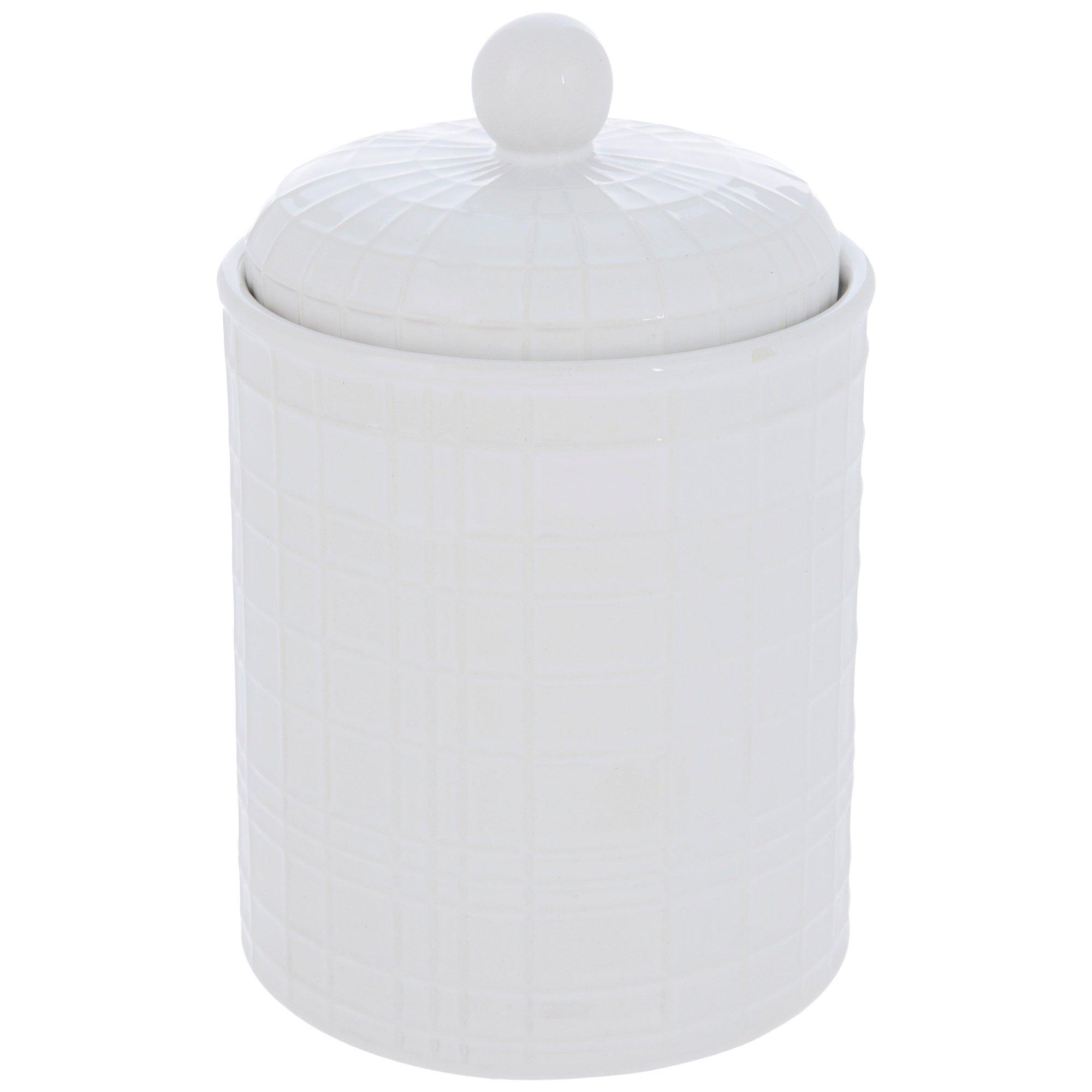 White Gridline Canister Hobby Lobby 2375749
