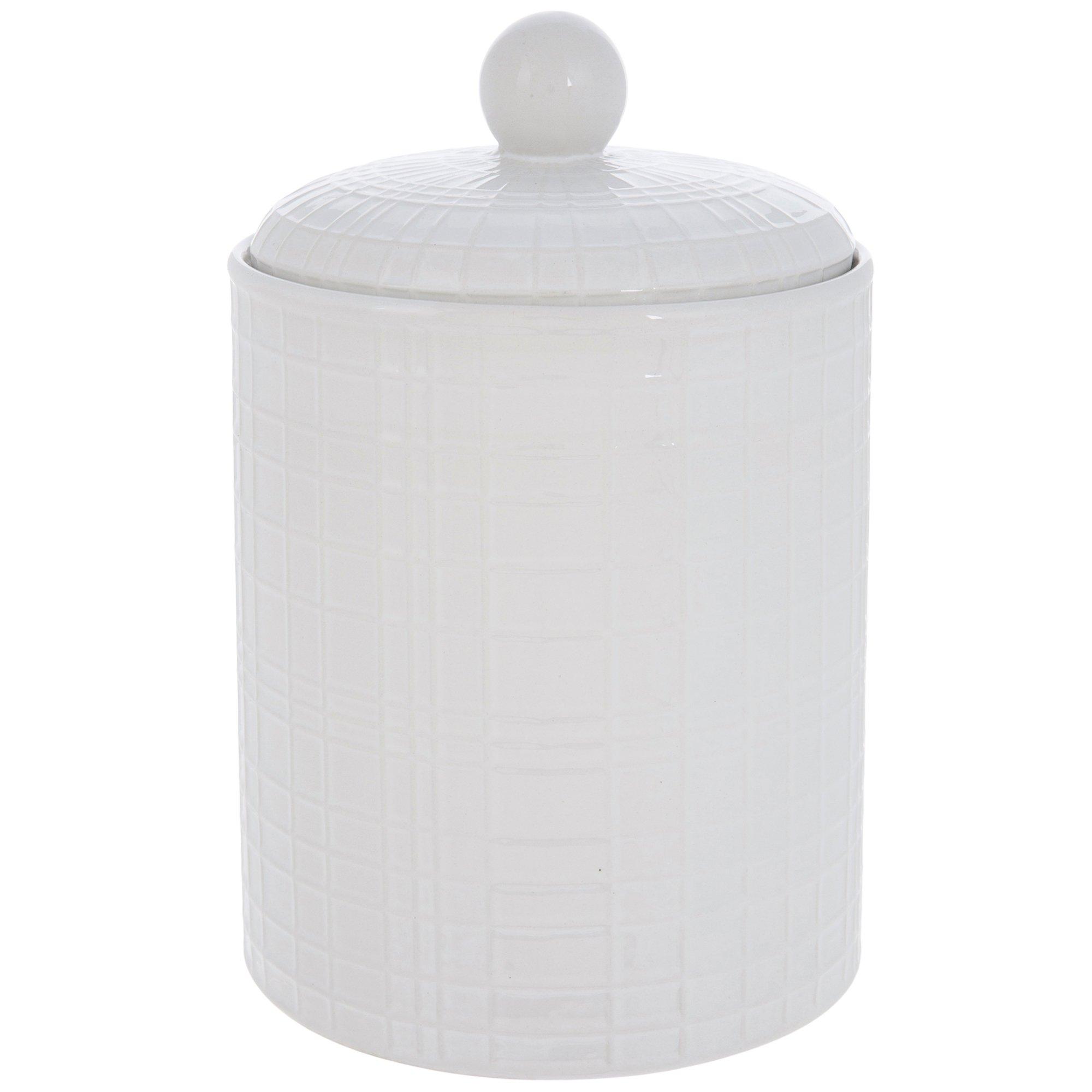 White Gridline Canister Hobby Lobby 2375764
