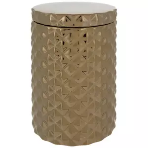 Gold Geometric Canister