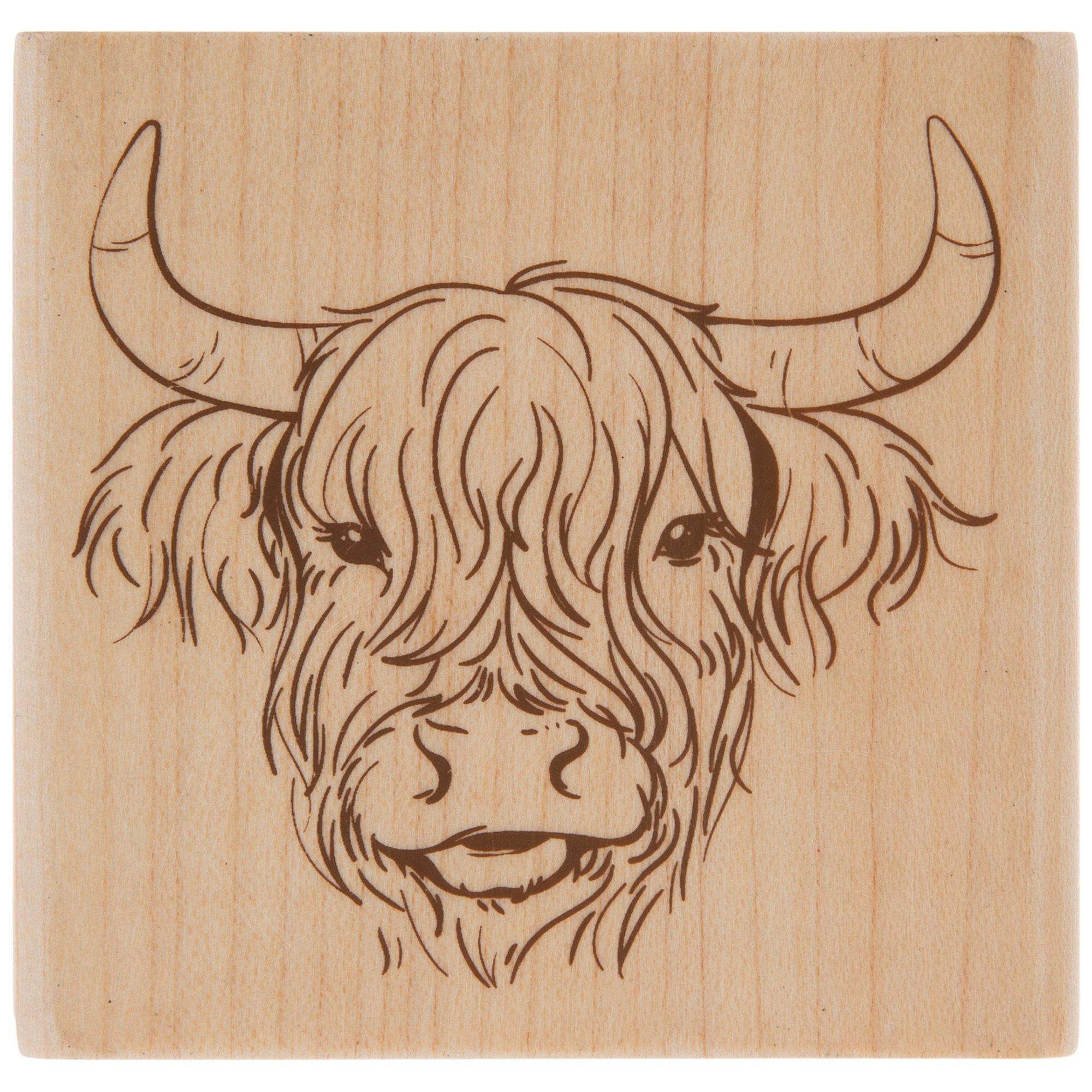 Highland Cow Rubber Stamp | Hobby Lobby | 2379840