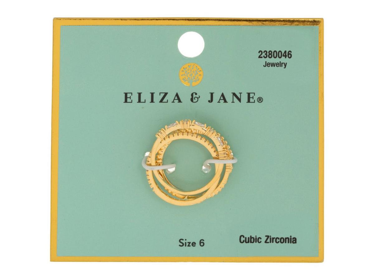 【新品】Writz Lunar Ring ZERO ゴールゼロアクセサリー Cubic Zirconia Delicate Rings - Size 6 | Hobby Lobby | 2380046
