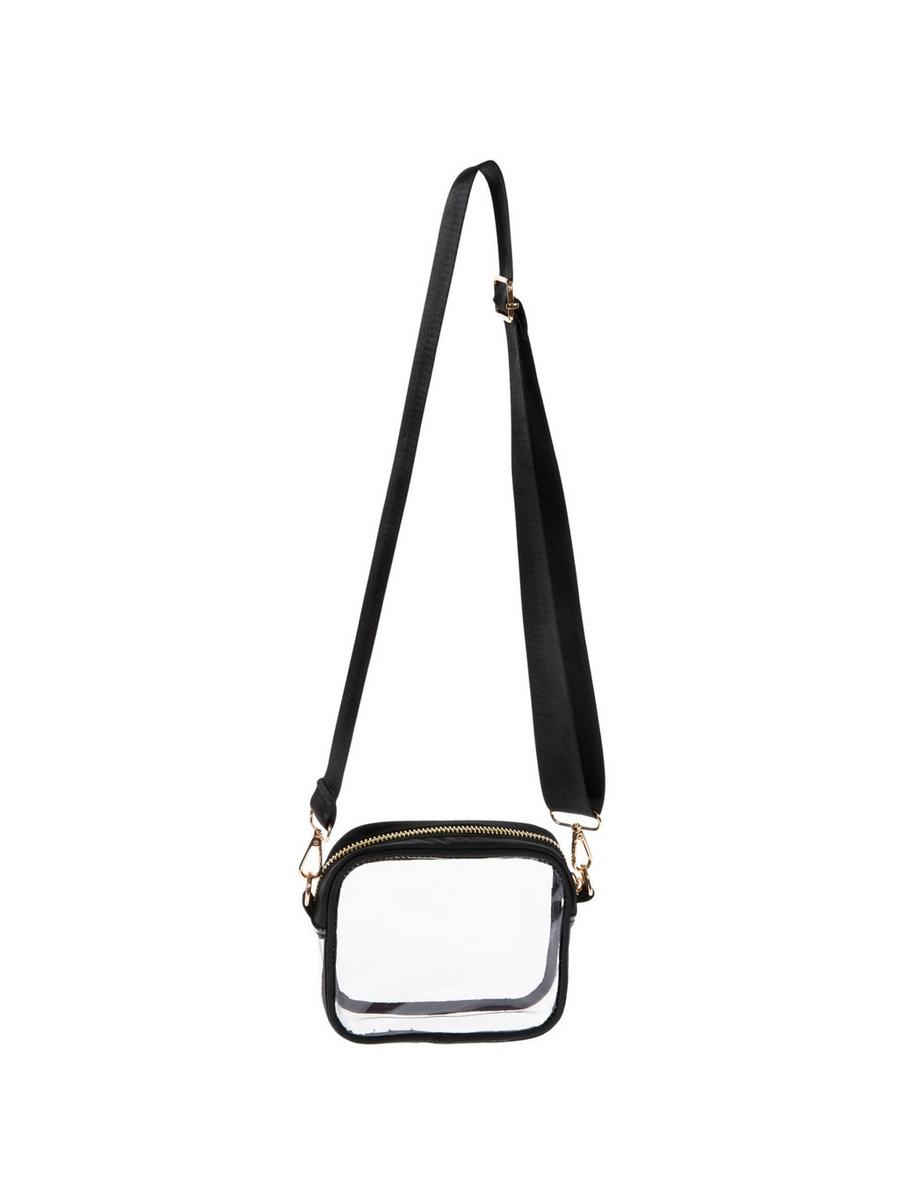 ★送料・関税込★OPEN YY★MESH CROSSBODY BAG★ CHAMPS Onyx Collection 9.5 in., Black Leather Crossbody Bag