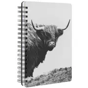 Highland Cow Spiral Journal