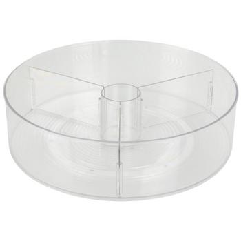 Adjustable Divider Turntable Organizer