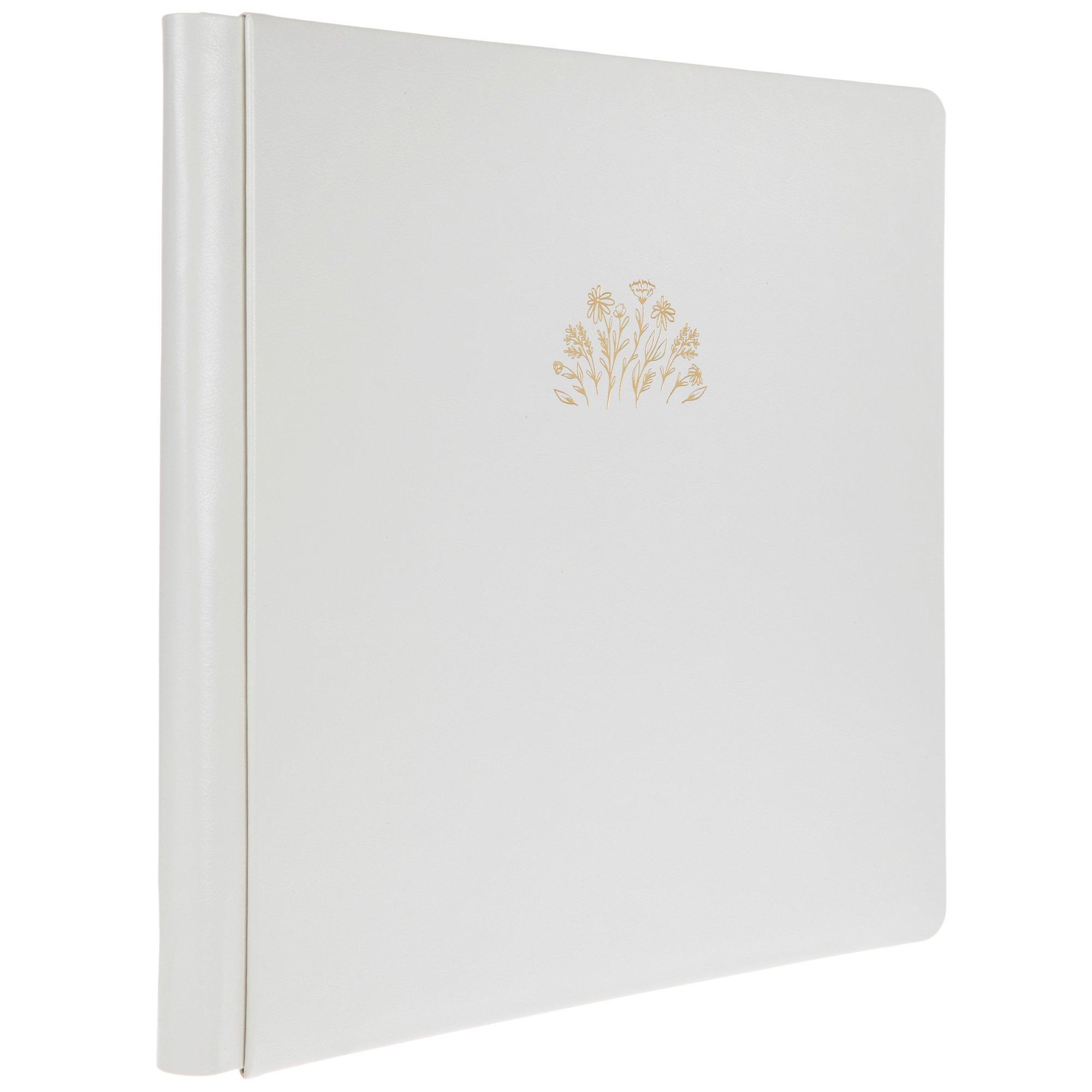 Gold Flowers Strap Hinge Scrapbook Album 12" x 12" Hobby Lobby