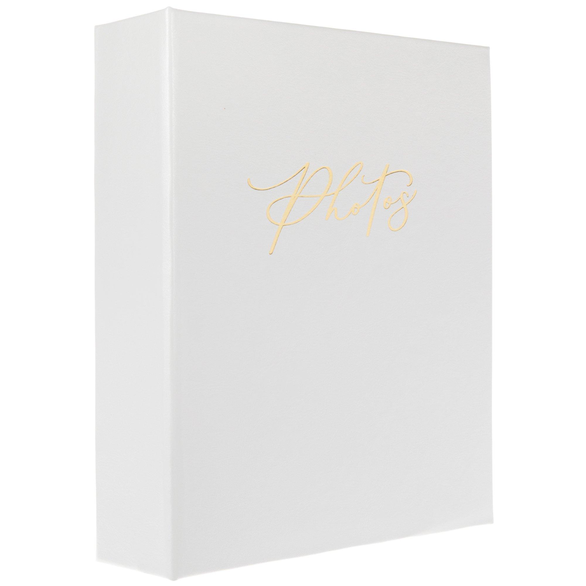 White & Gold Photo Album Hobby Lobby 2382133