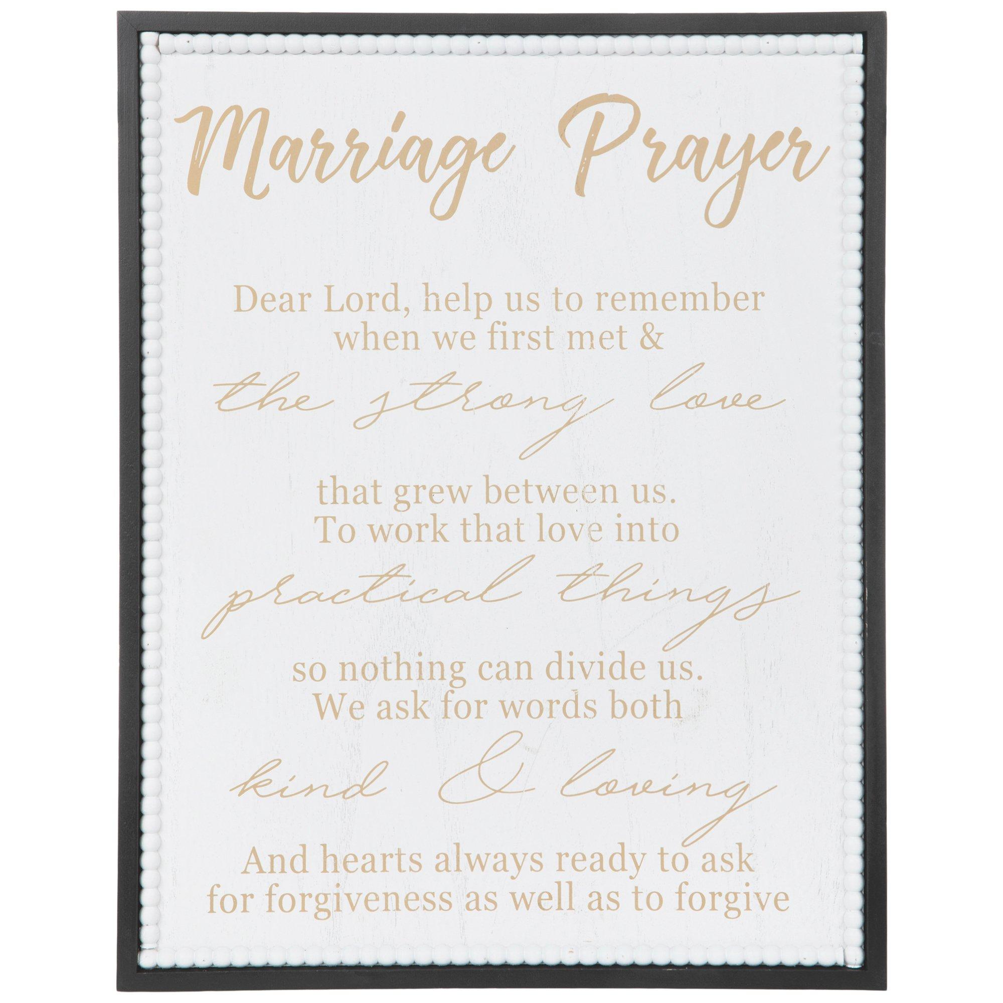 Marriage Prayer Wood Wall Decor | Hobby Lobby | 2382687