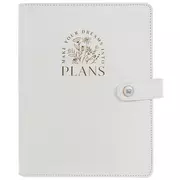White & Gold Foil Empty Personal Planner