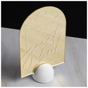 Guest Book Mirror Sign