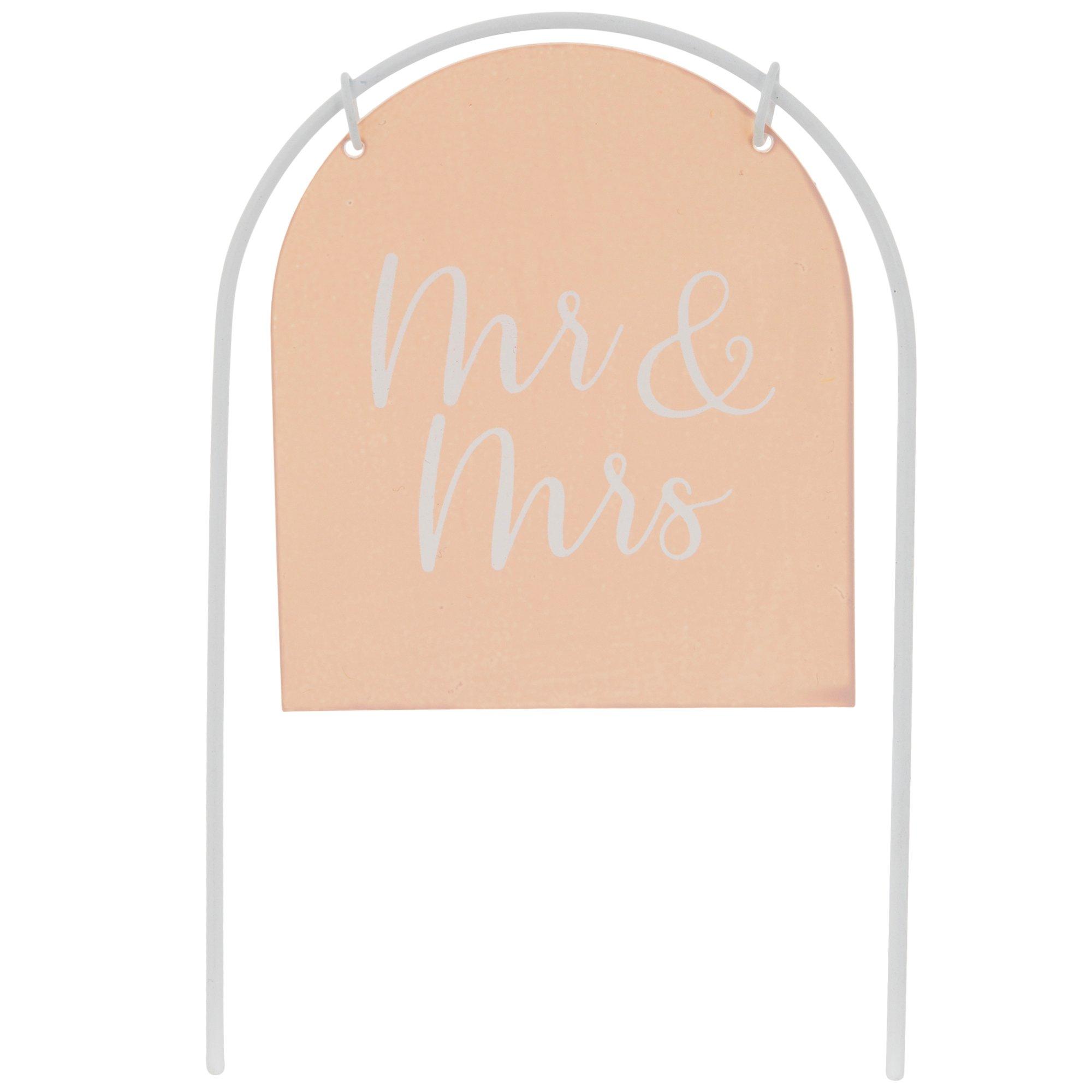 Blush Arch Mr & Mrs Cake Topper Hobby Lobby 2383016