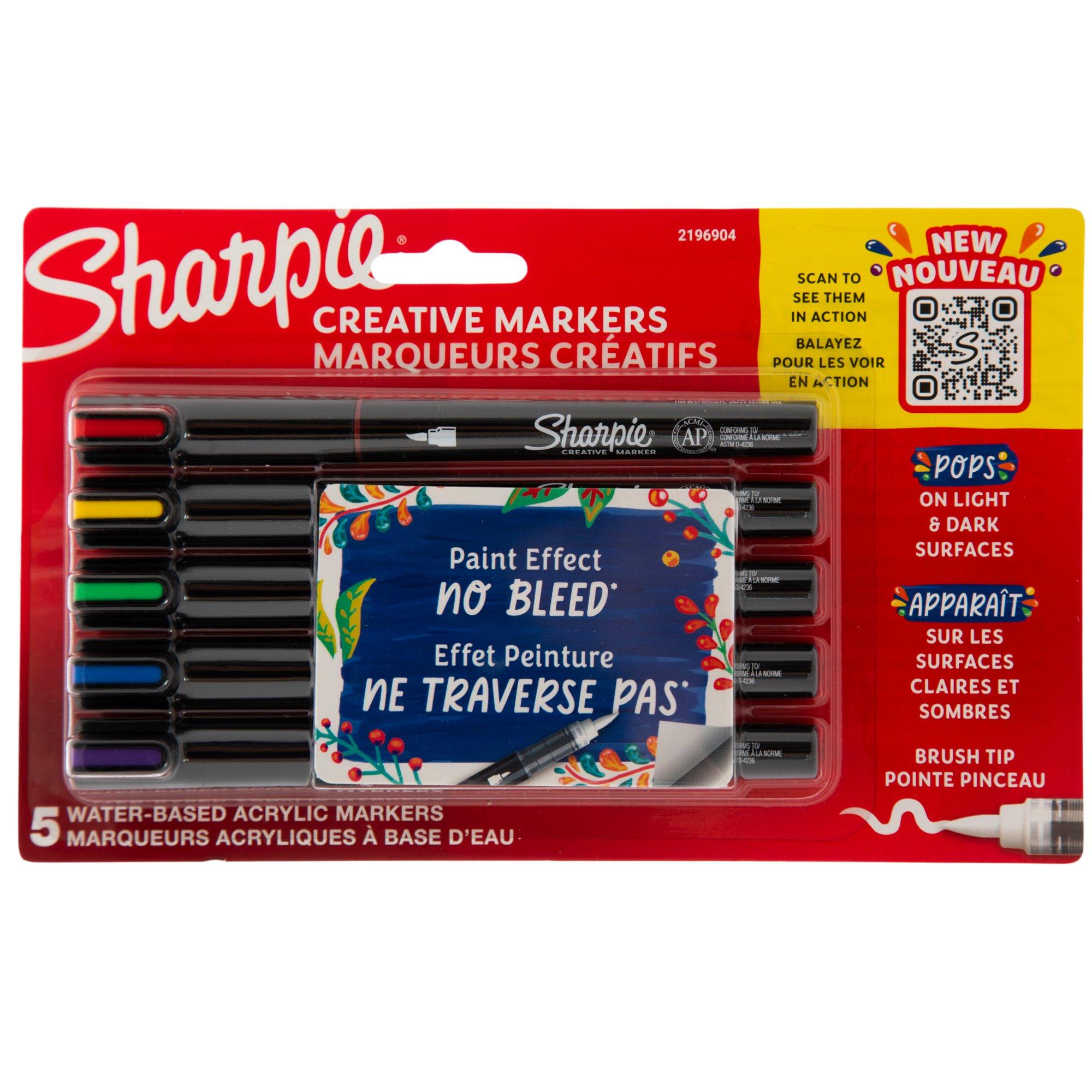 Sharpie Brush Tip Creative Markers 5 Piece Set Hobby Lobby 2384972