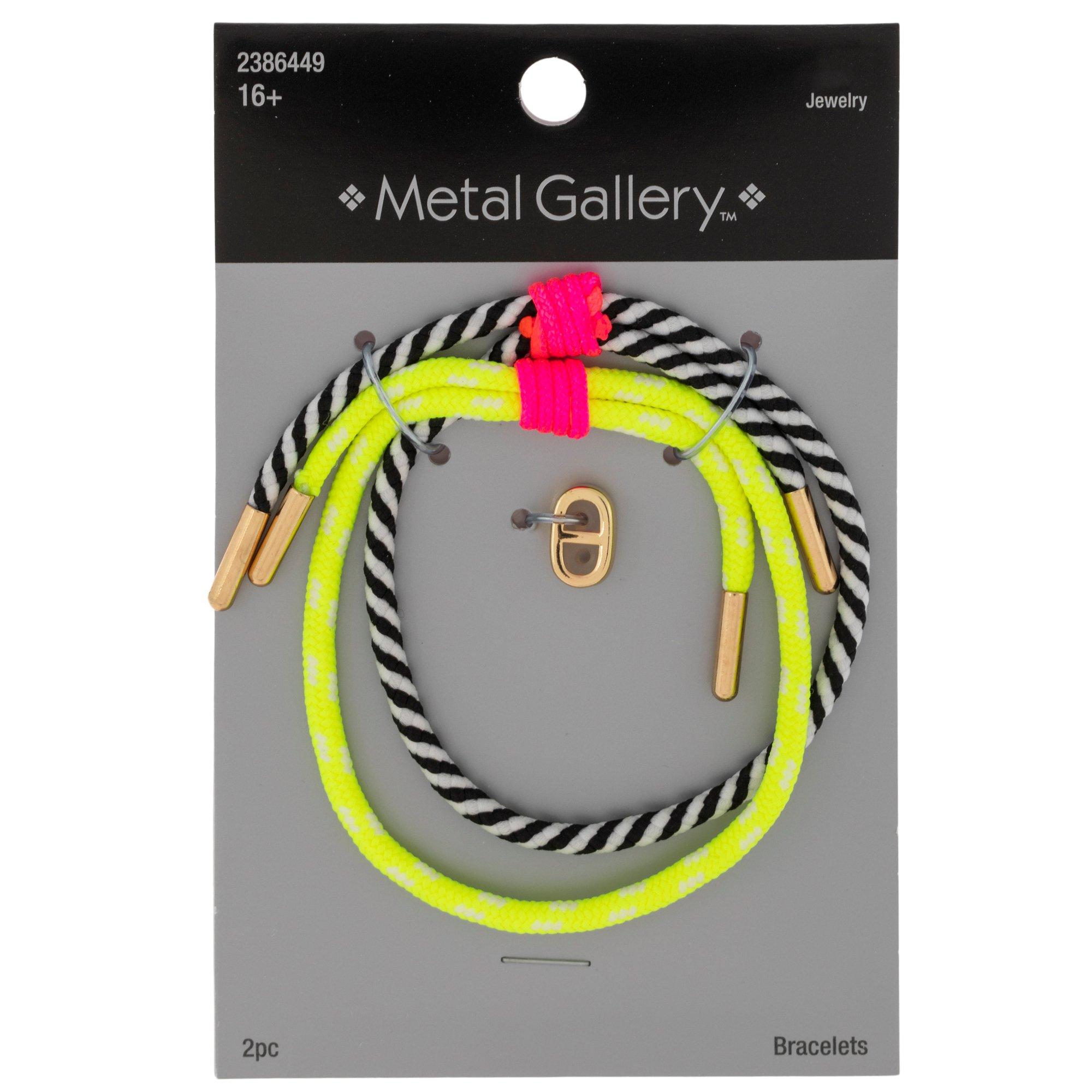 Black & Neon Adjustable Cord Bracelets | Hobby Lobby | 2386449