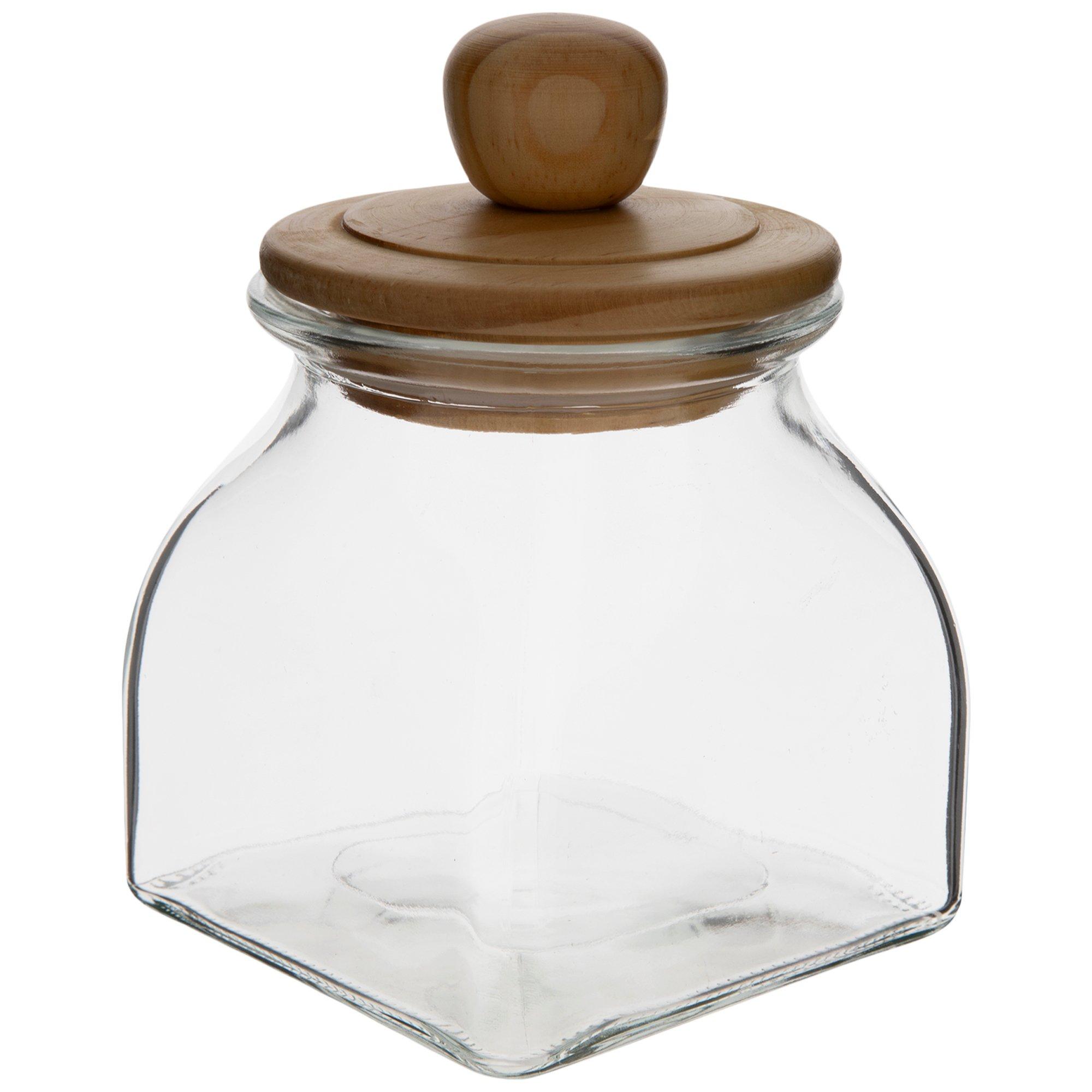 Square Canister Jar With Knobbed Lid Hobby Lobby 2387041
