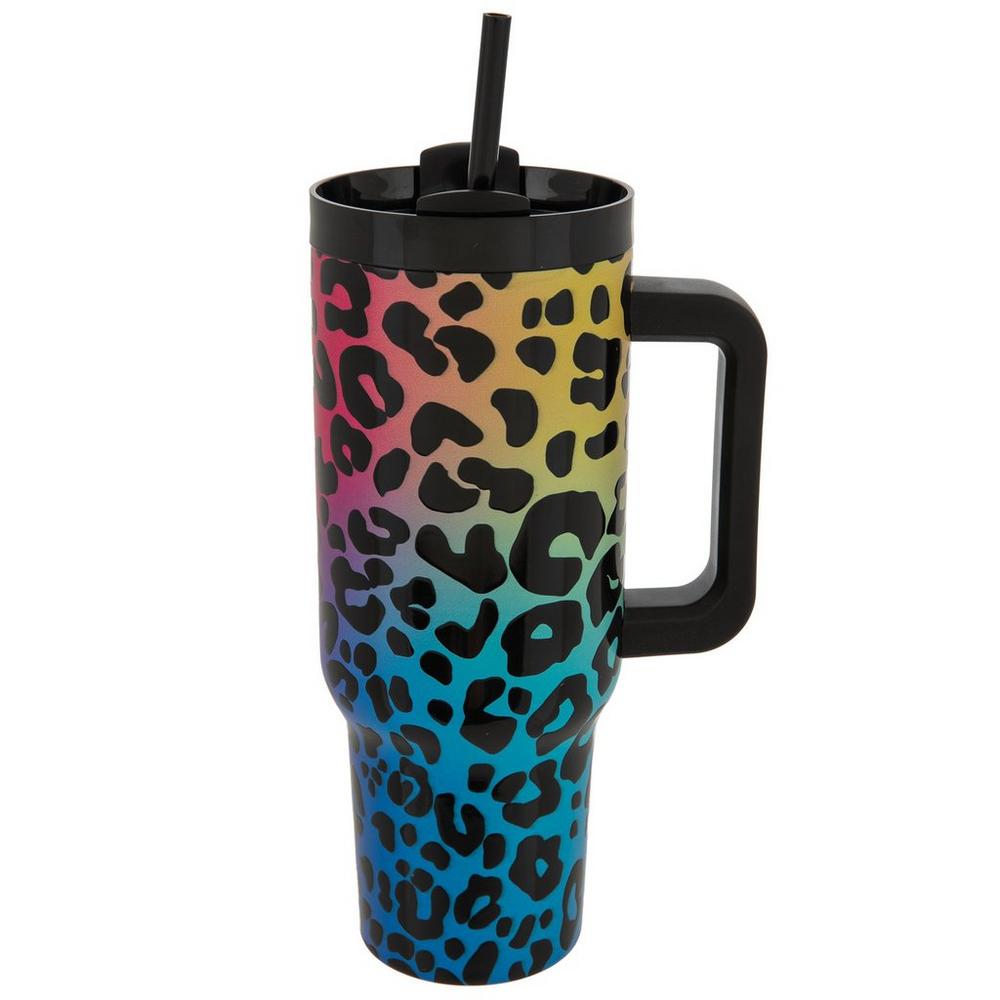 Rainbow Ombre Leopard Print Tumbler | Hobby Lobby | 2388056