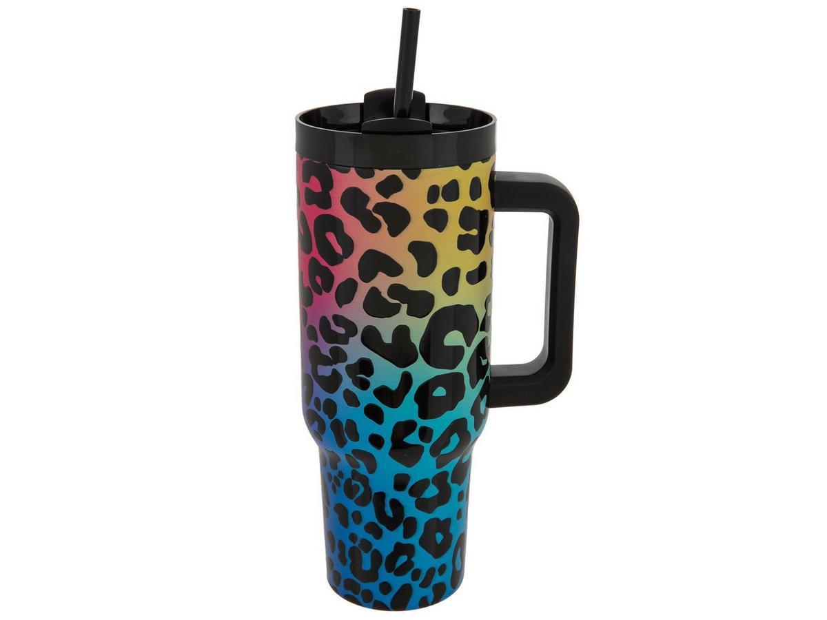 Rainbow Ombre Leopard Print Tumbler | Hobby Lobby | 2388056