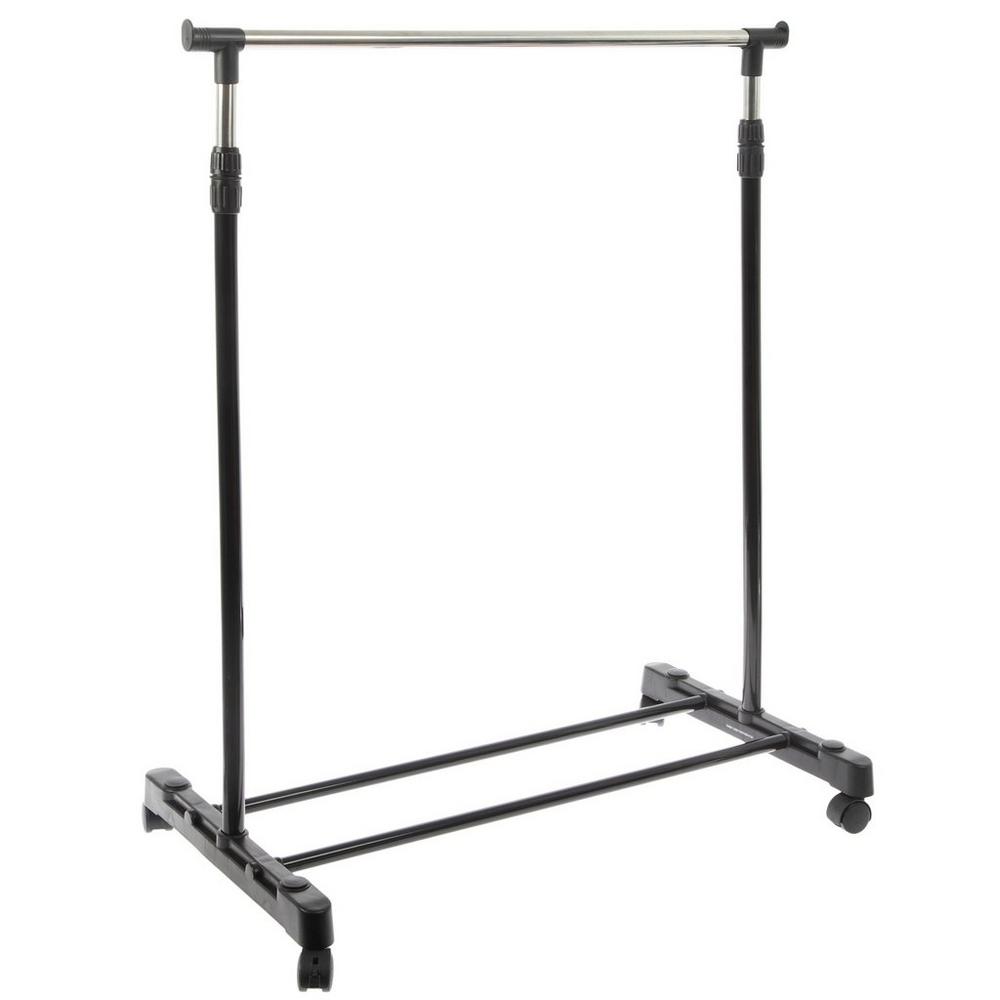 metal dress rack Modern Heavy Duty Black Freestanding Hanging Garment Display Stand Thoughtful anti IRIS USA Adjustable Metal Clothes