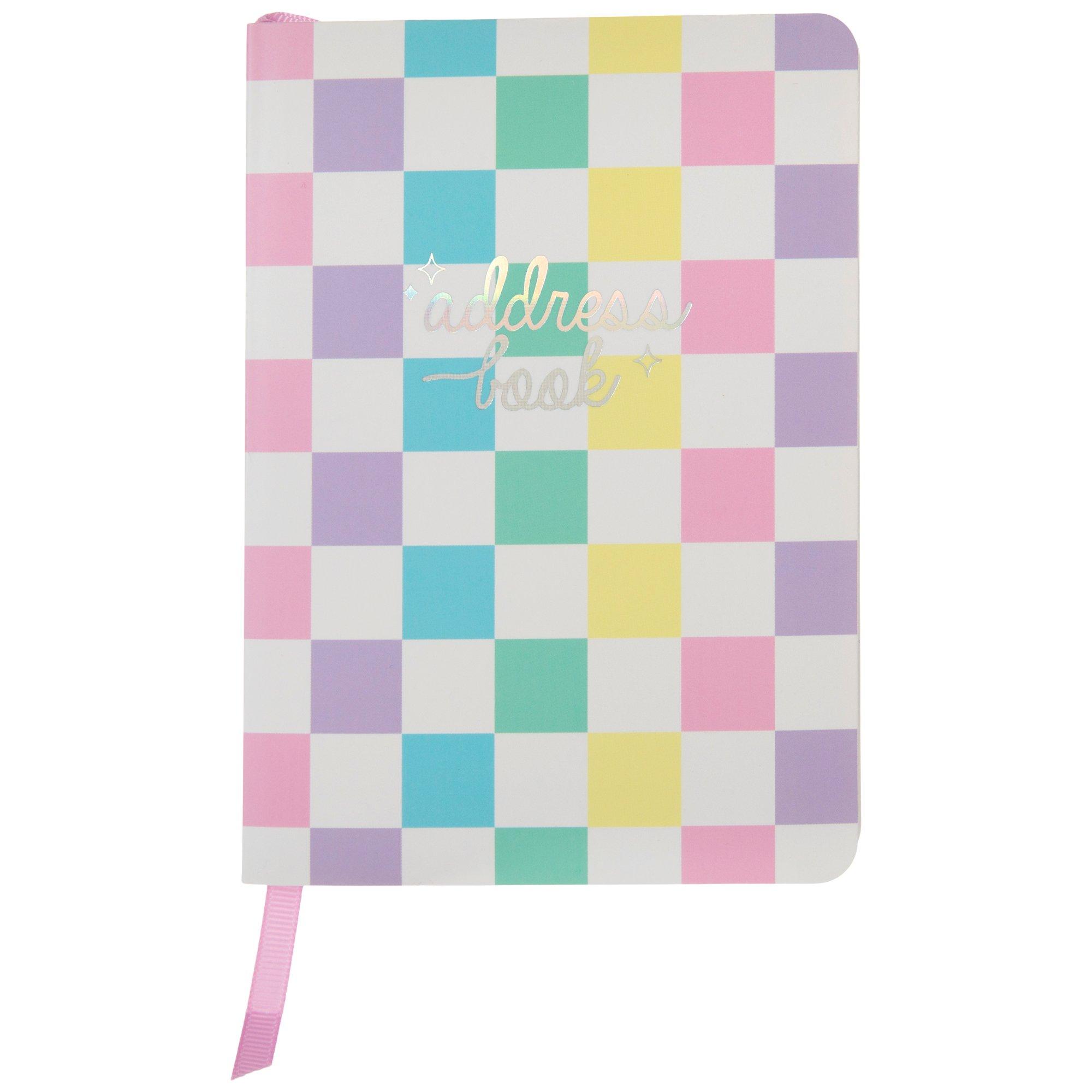 Pastel Checkered Address Book Hobby Lobby 2389914