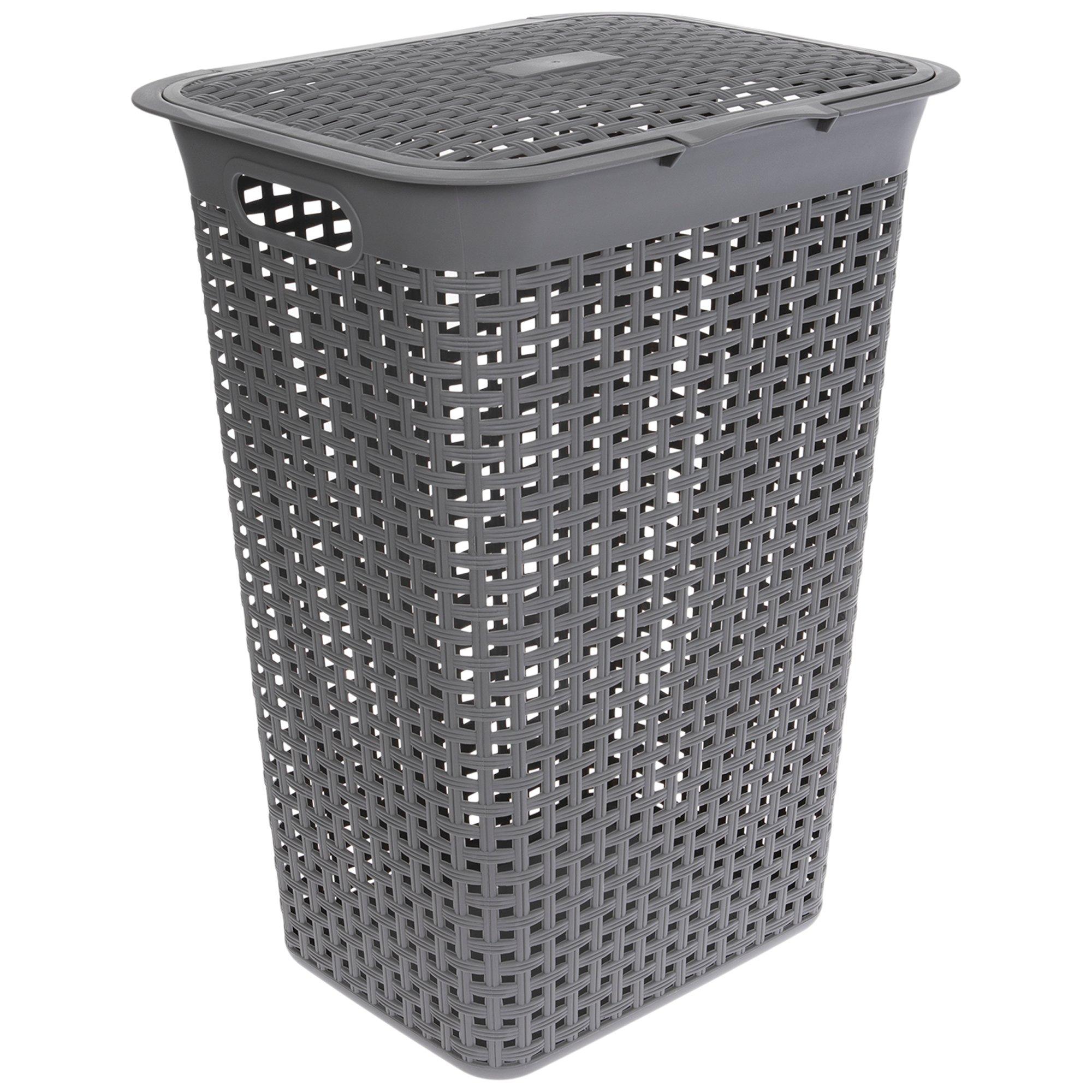 Light Gray Laundry Basket view 1