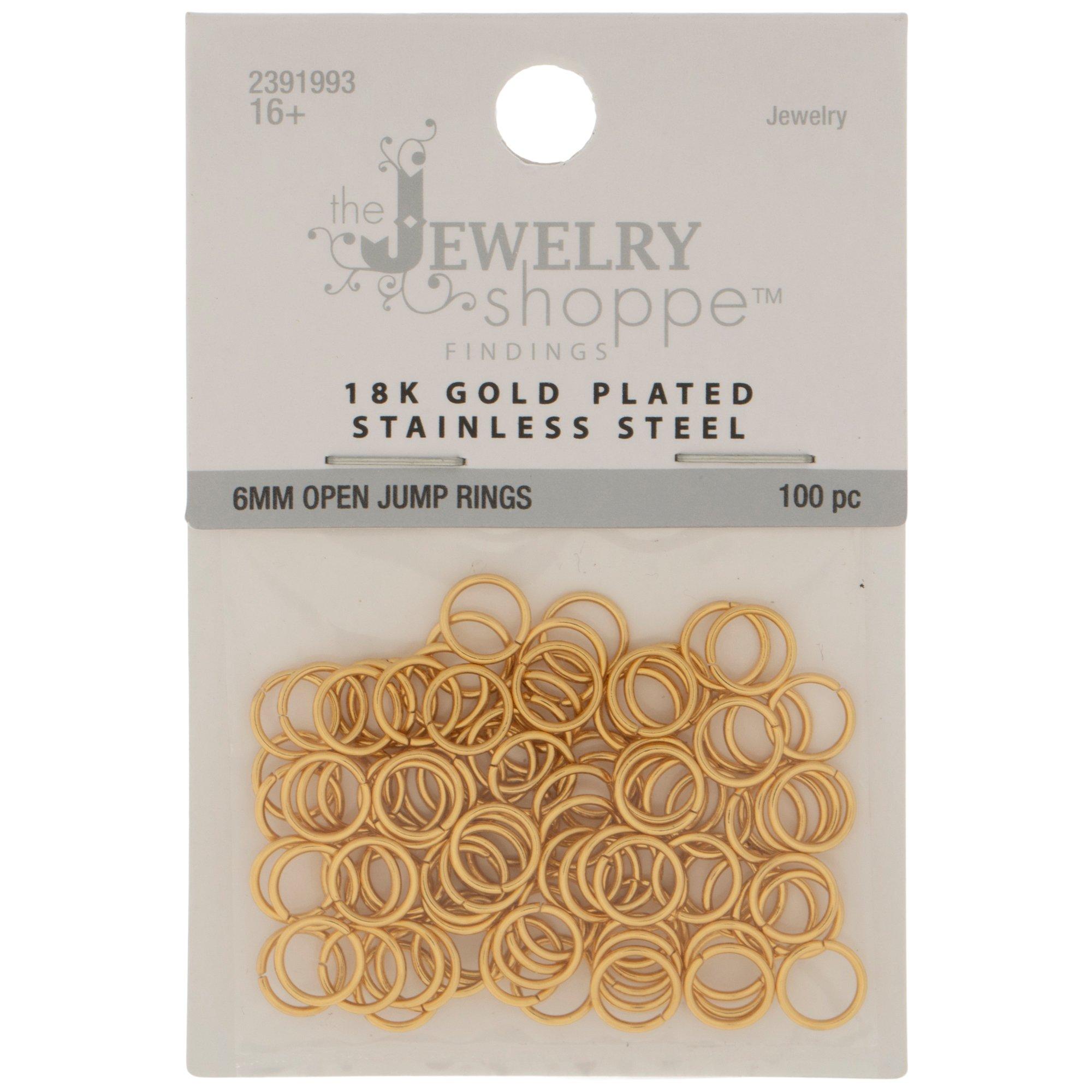 100pc, Gold hotsell Jump rings, 18 Gauge, 6mm Gold Filled Open Jump Rings, 6mm Jump Ring, Strong and Sturdy Loops, Made in USA, Wholesale Lots